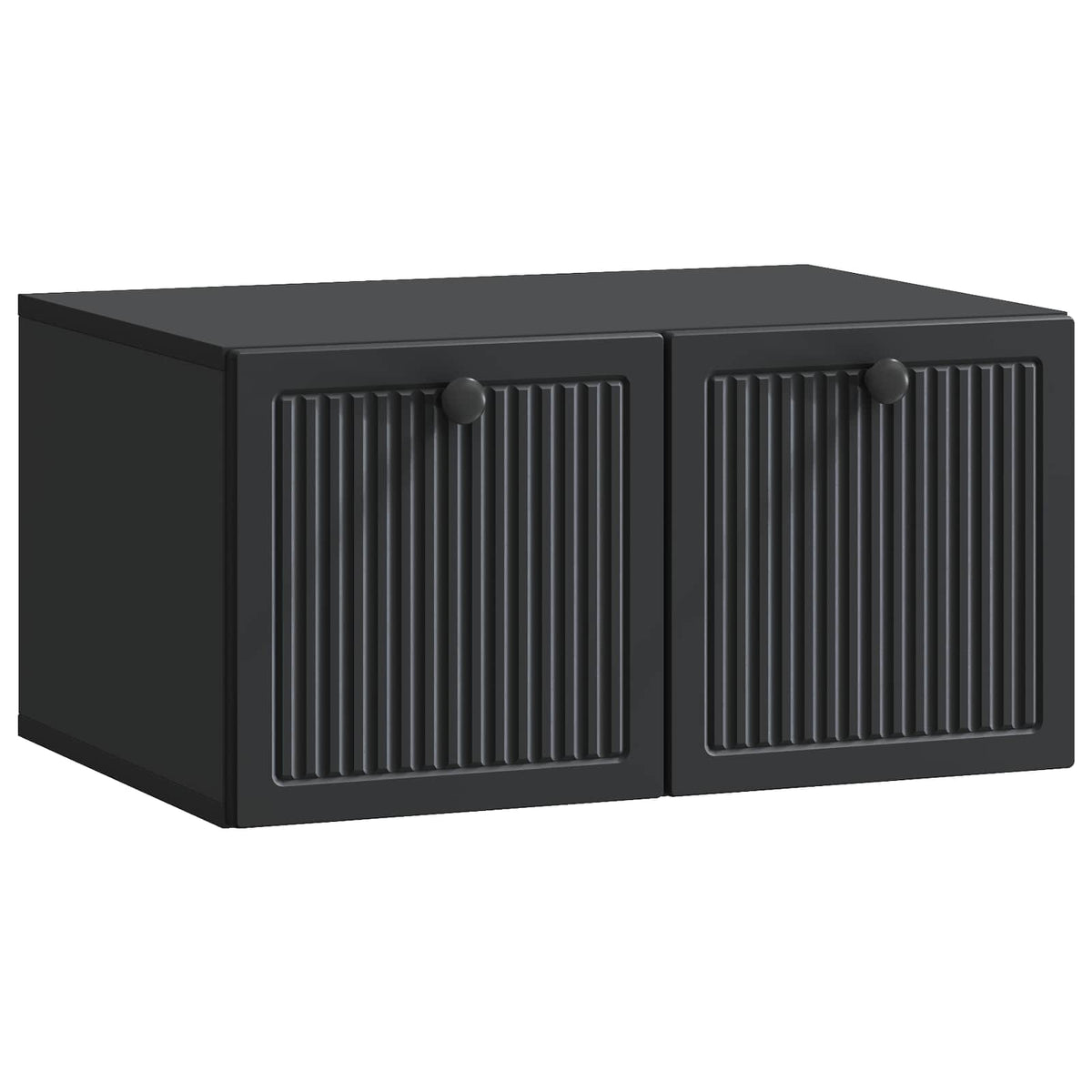 Wandmontierter TV-Schrank Schwarz 59,5 x 41 x 30 cm