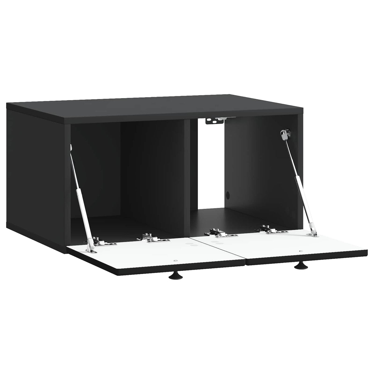 Wandmontierter TV-Schrank Schwarz 59,5 x 41 x 30 cm