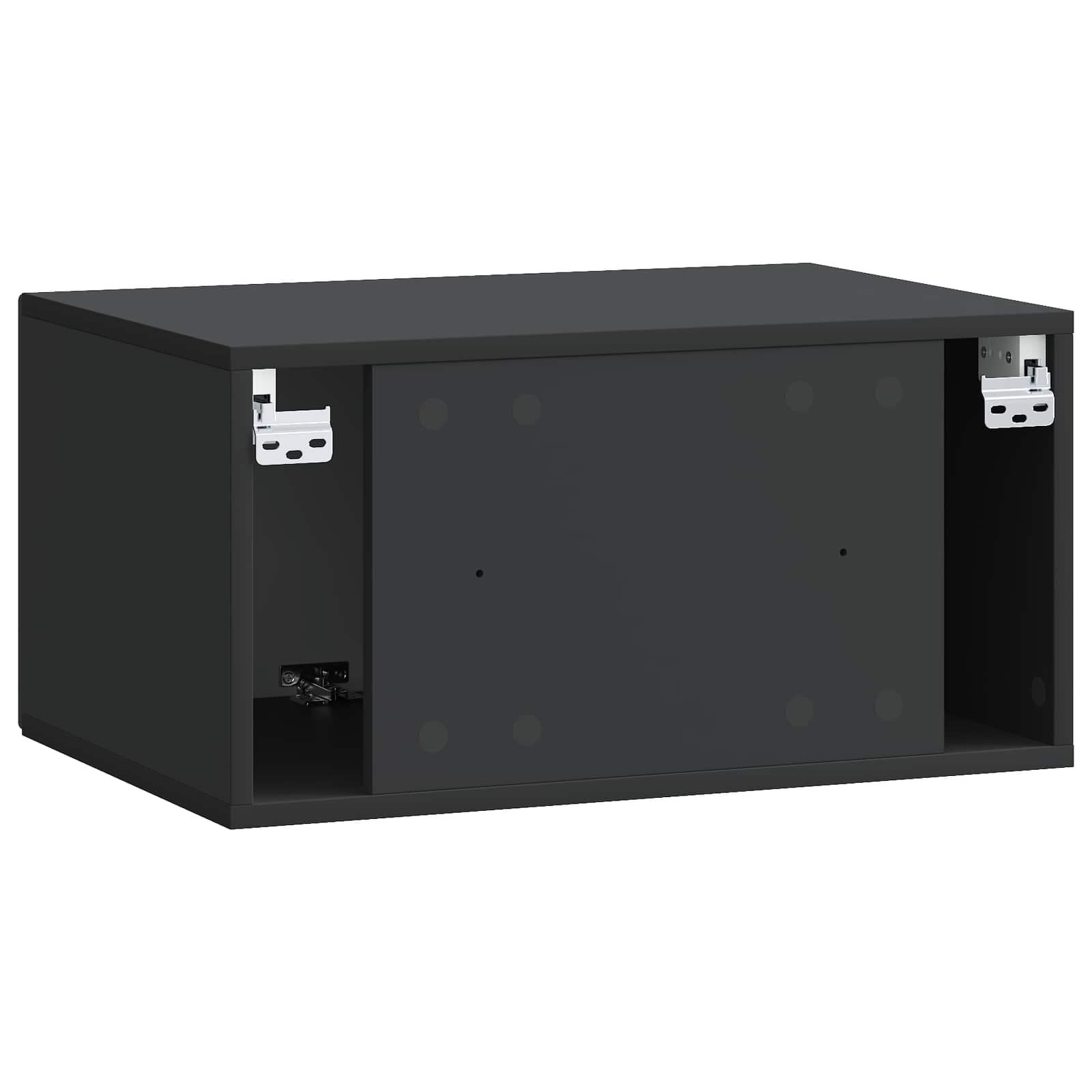 Wandmontierter TV-Schrank Schwarz 59,5 x 41 x 30 cm
