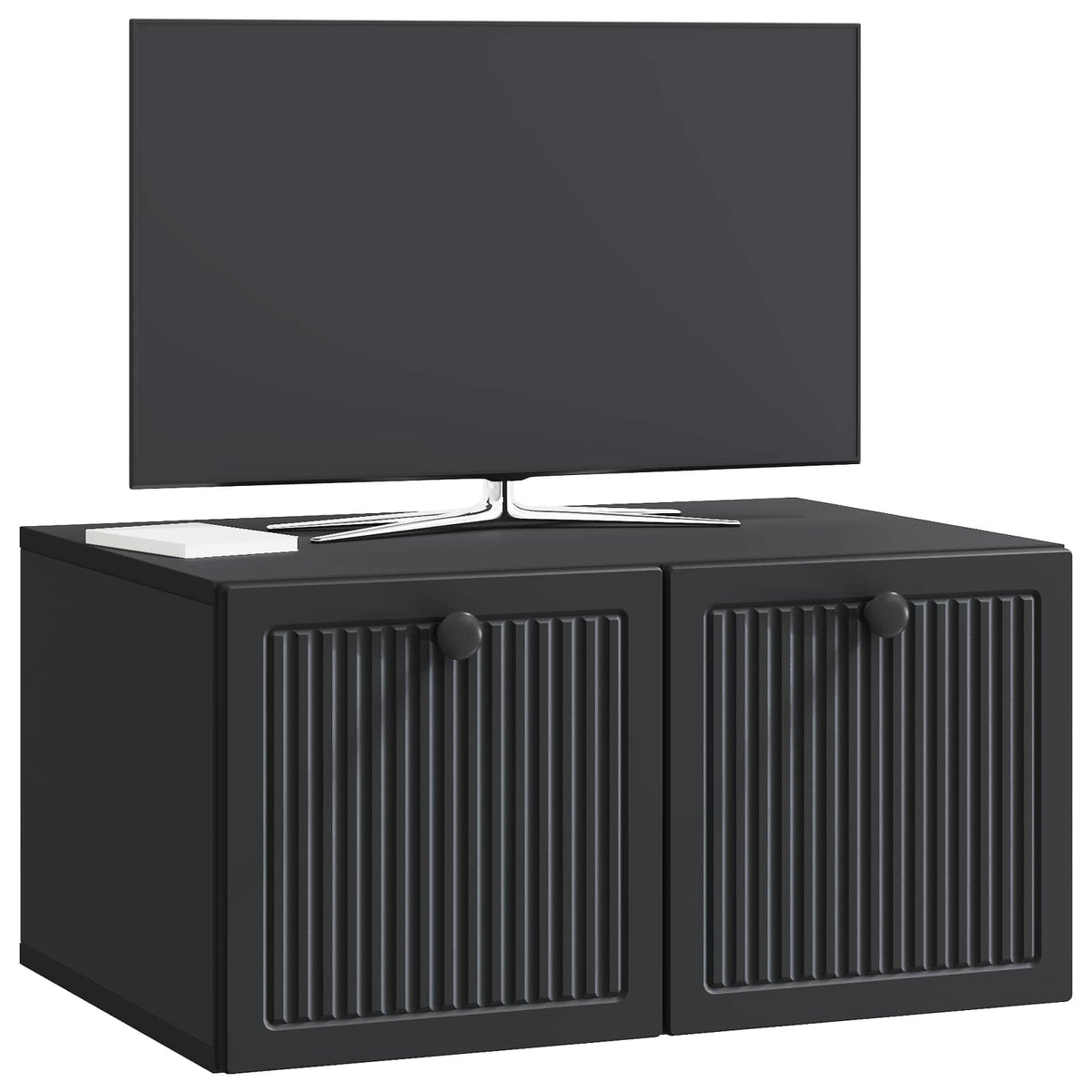 Wandmontierter TV-Schrank Schwarz 59,5 x 41 x 30 cm