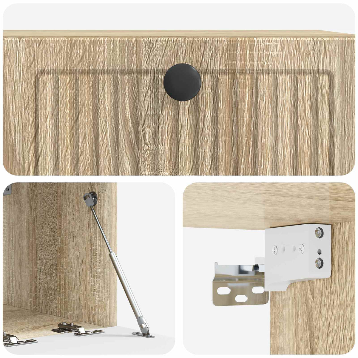 Wandmontierter TV-Schrank Sonoma-Eiche 59,5 x 41 x 30 cm