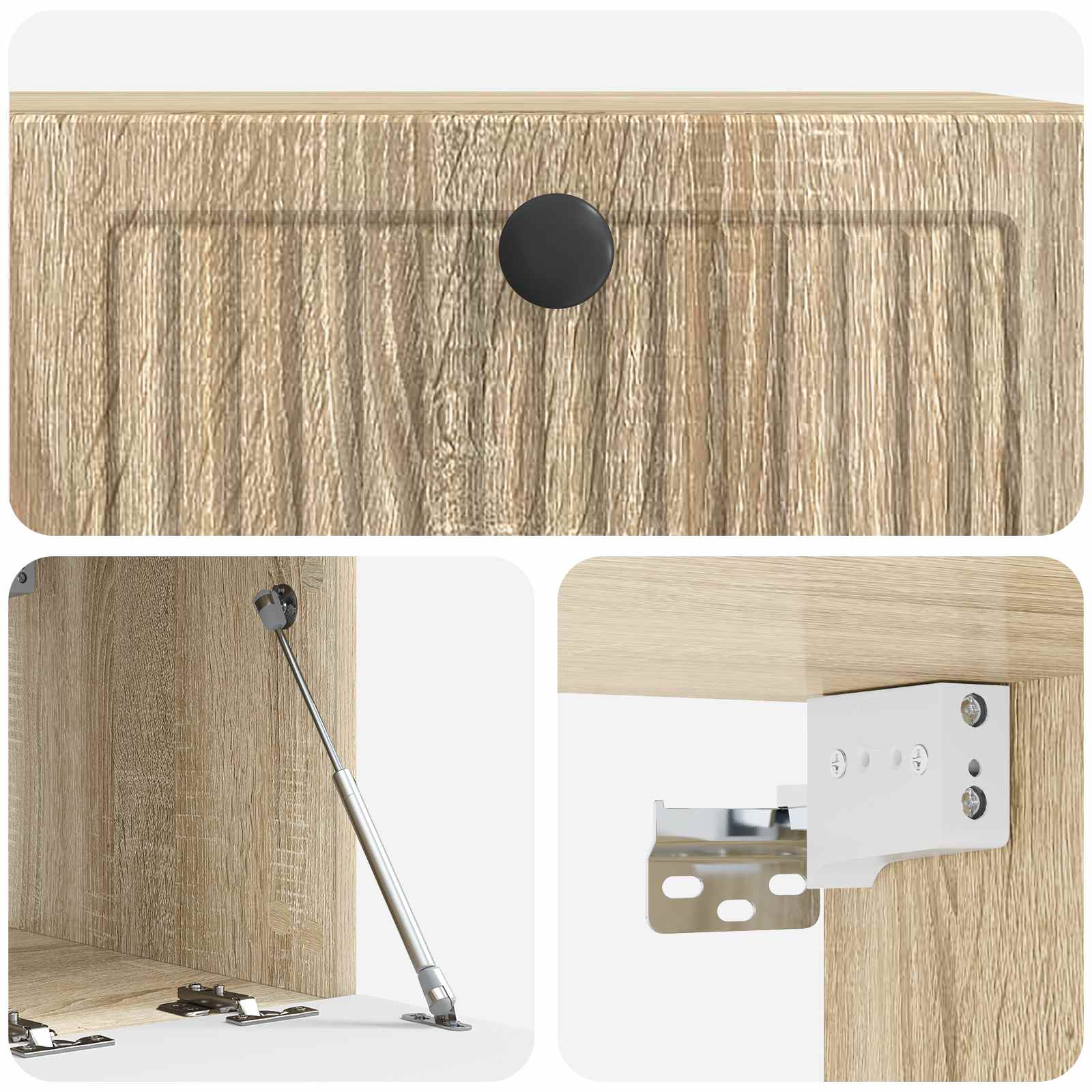 Wandmontierter TV-Schrank Sonoma-Eiche 59,5 x 41 x 30 cm