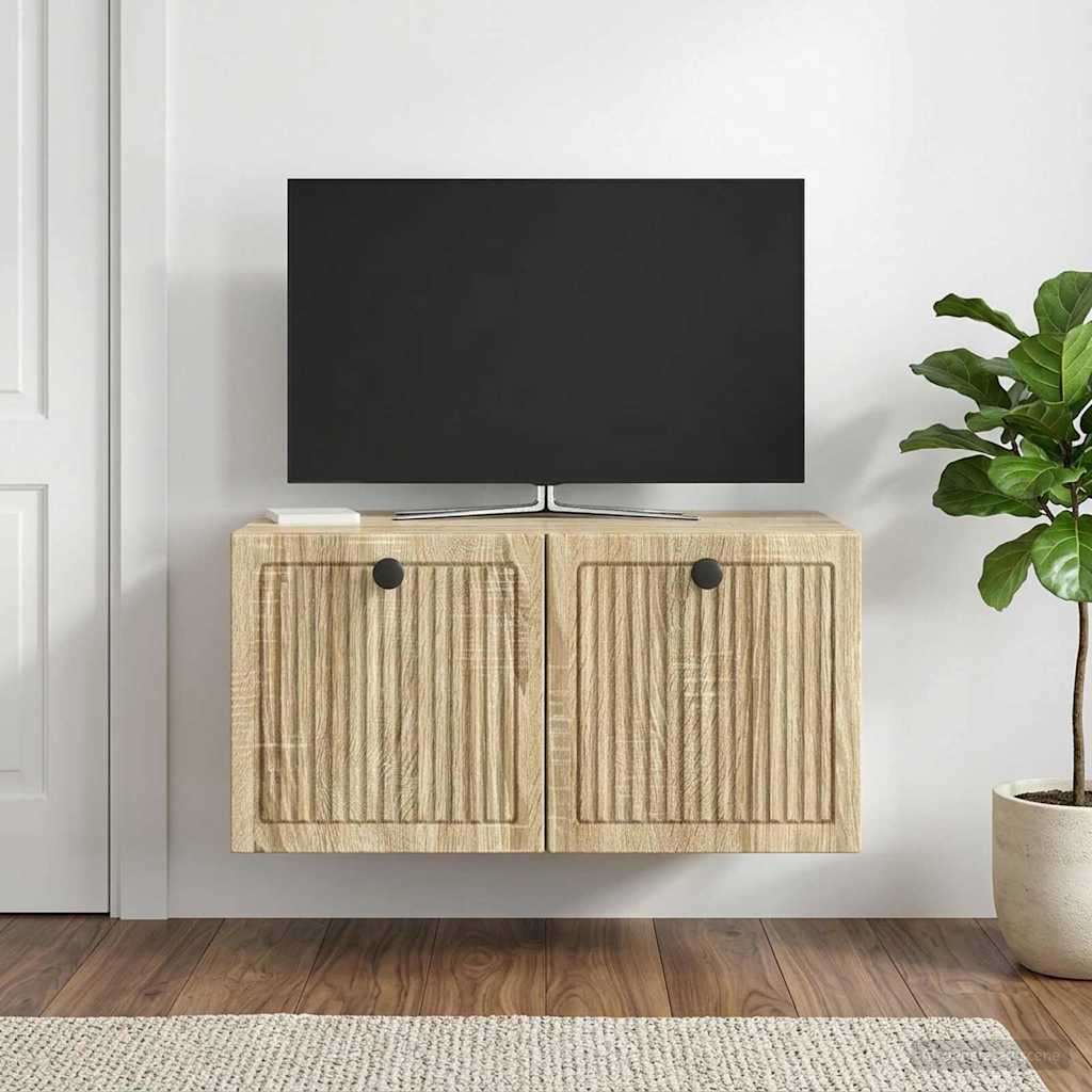 Wandmontierter TV-Schrank Sonoma-Eiche 59,5 x 41 x 30 cm