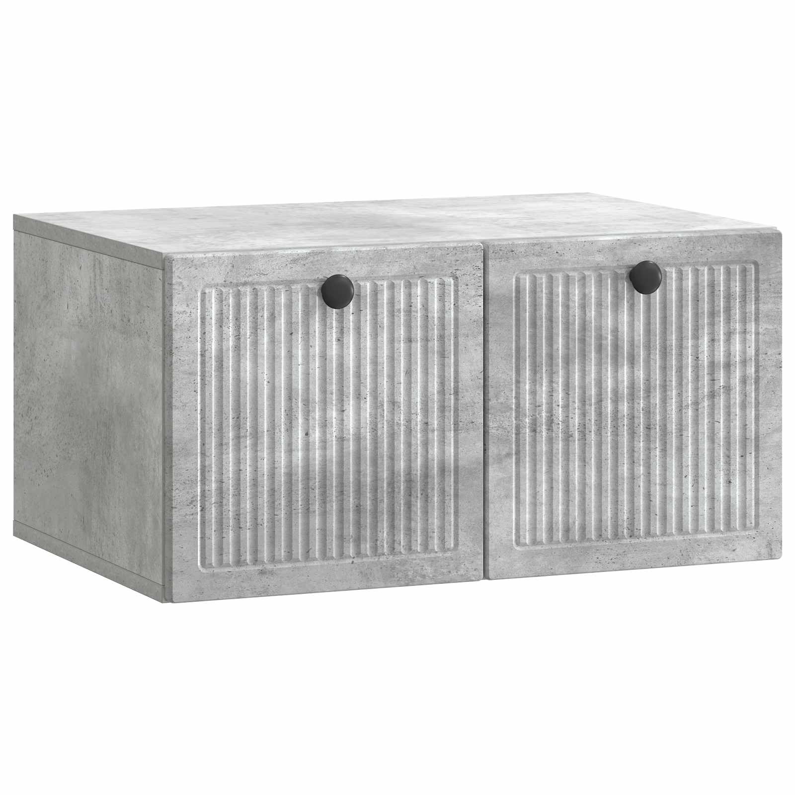Wandmontierter TV-Schrank Betongrau 59,5 x 41 x 30 cm