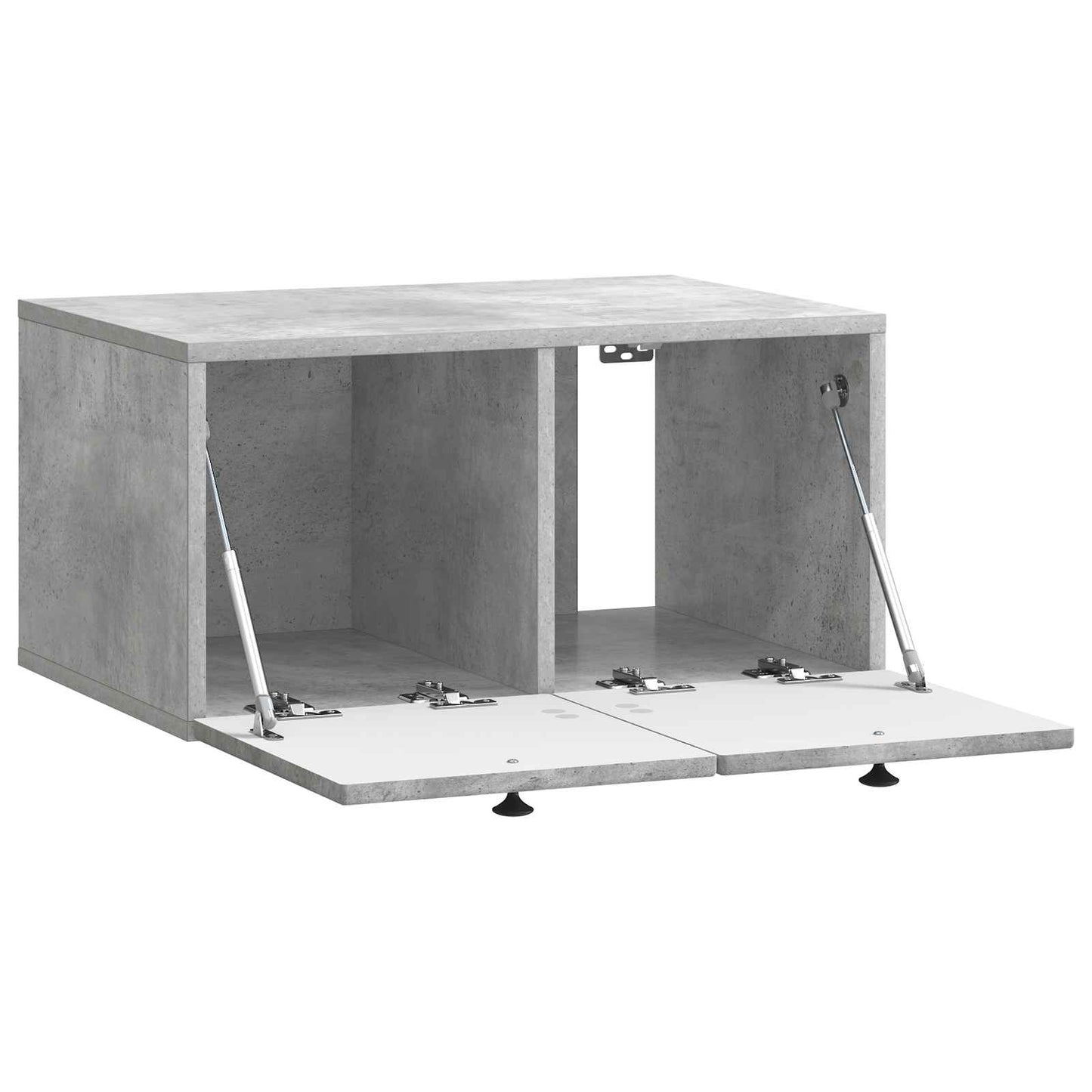 Wandmontierter TV-Schrank Betongrau 59,5 x 41 x 30 cm