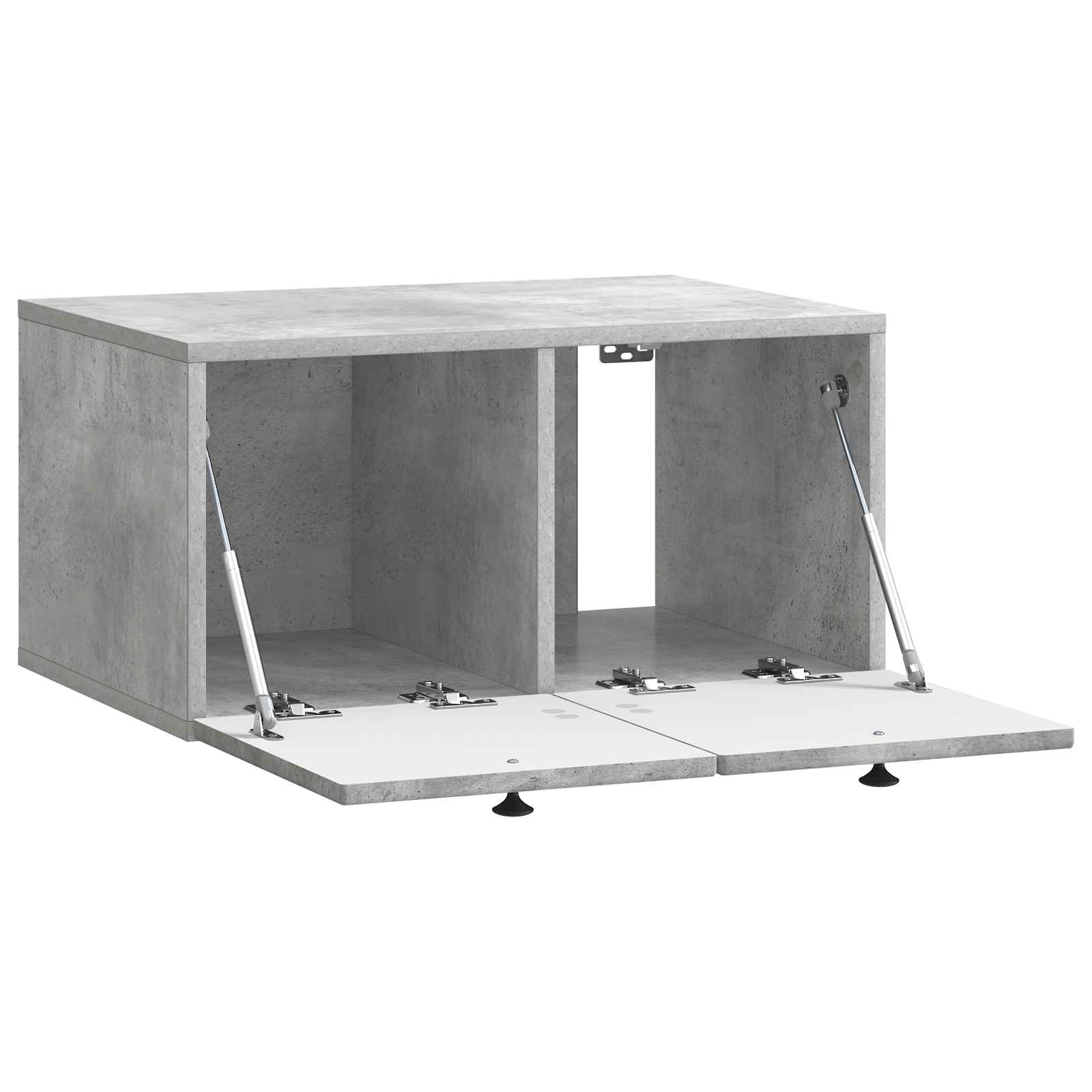 Wandmontierter TV-Schrank Betongrau 59,5 x 41 x 30 cm