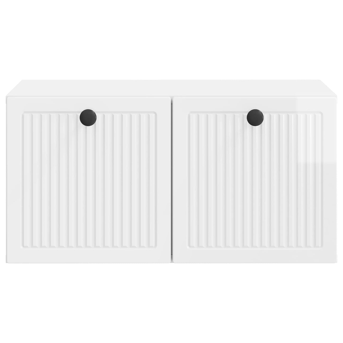 Wandmontierter TV-Schrank Hochglanz Weiß 59,5 x 41 x 30 cm