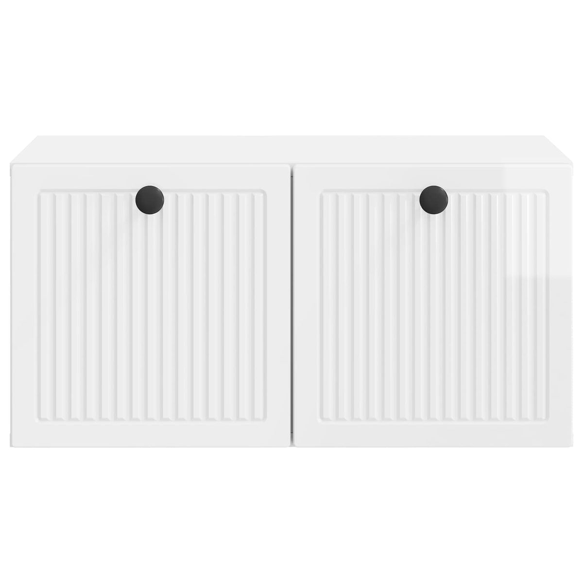 Wandmontierter TV-Schrank Hochglanz Weiß 59,5 x 41 x 30 cm