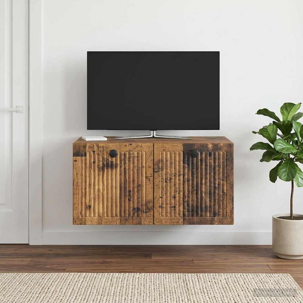 Wandmontierter TV-Schrank Altholz 59,5 x 41 x 30 cm