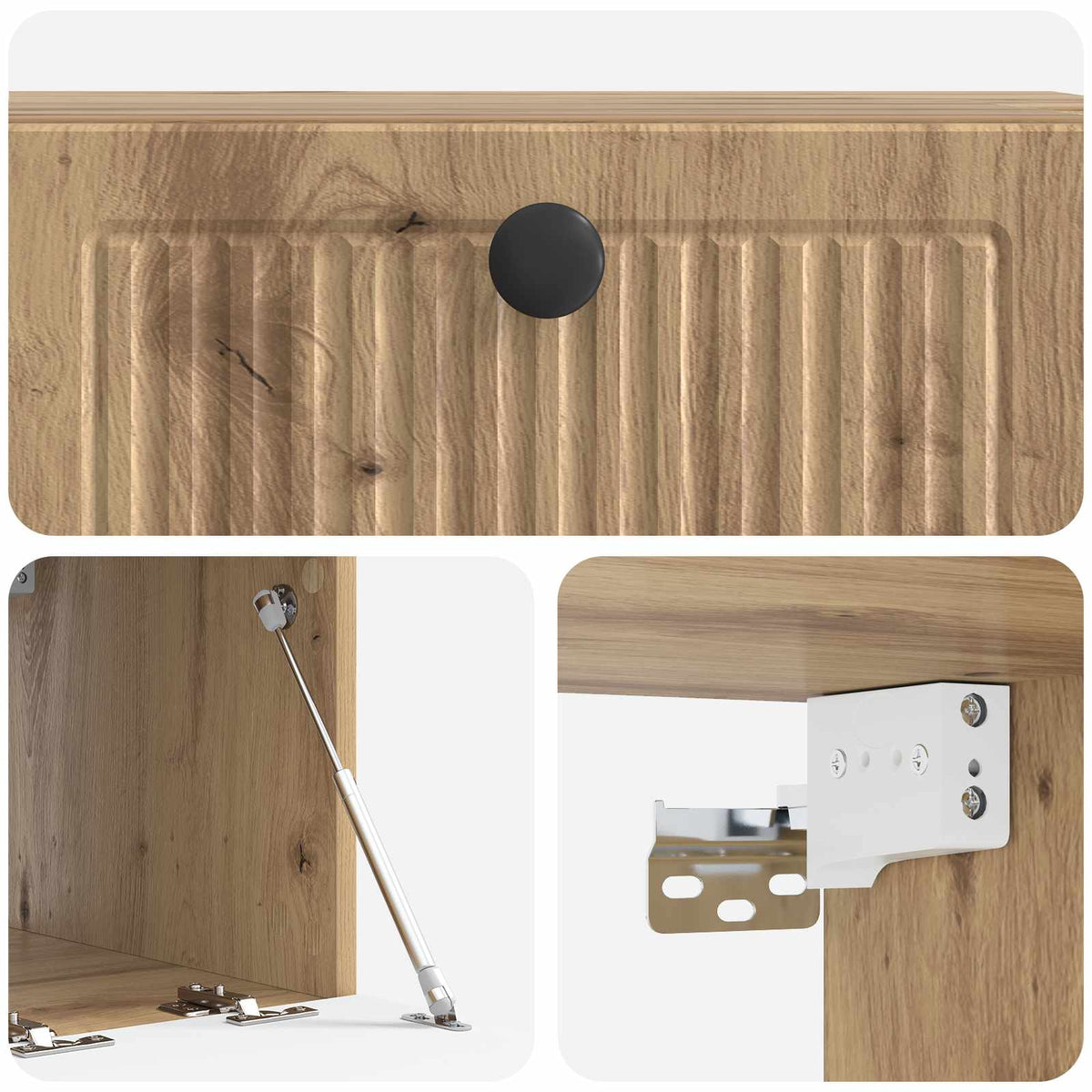 Wandmontierter TV-Schrank 59,5 x 41 x 30 cm Artisan-Eiche