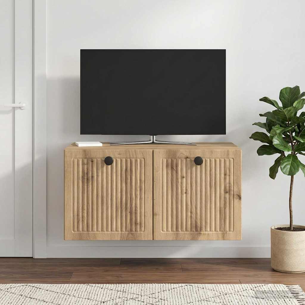 Wandmontierter TV-Schrank 59,5 x 41 x 30 cm Artisan-Eiche