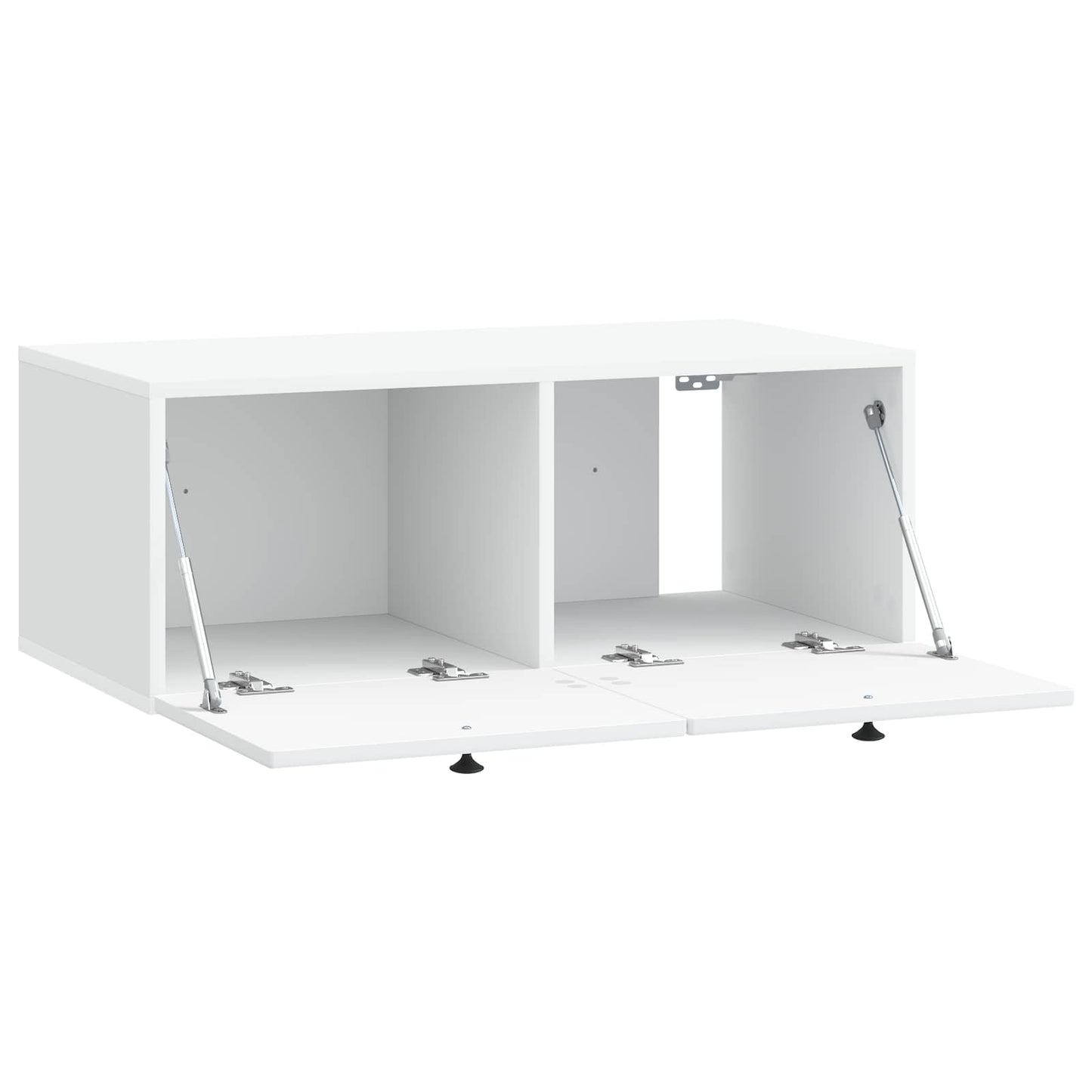 Wandmontierter TV-Schrank Weiß 78,5 x 41 x 30 cm Holzwerkstoff