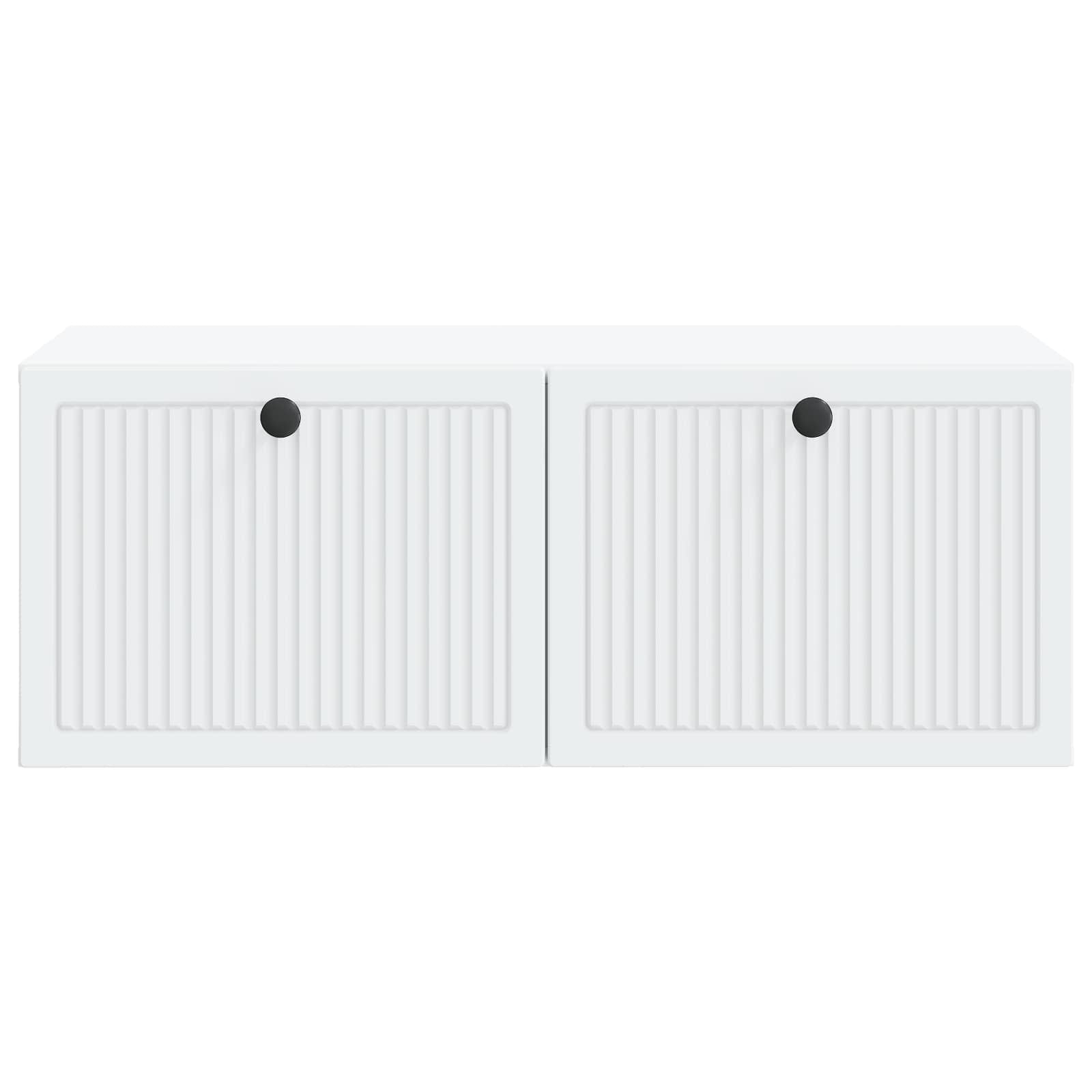 Wandmontierter TV-Schrank Weiß 78,5 x 41 x 30 cm Holzwerkstoff