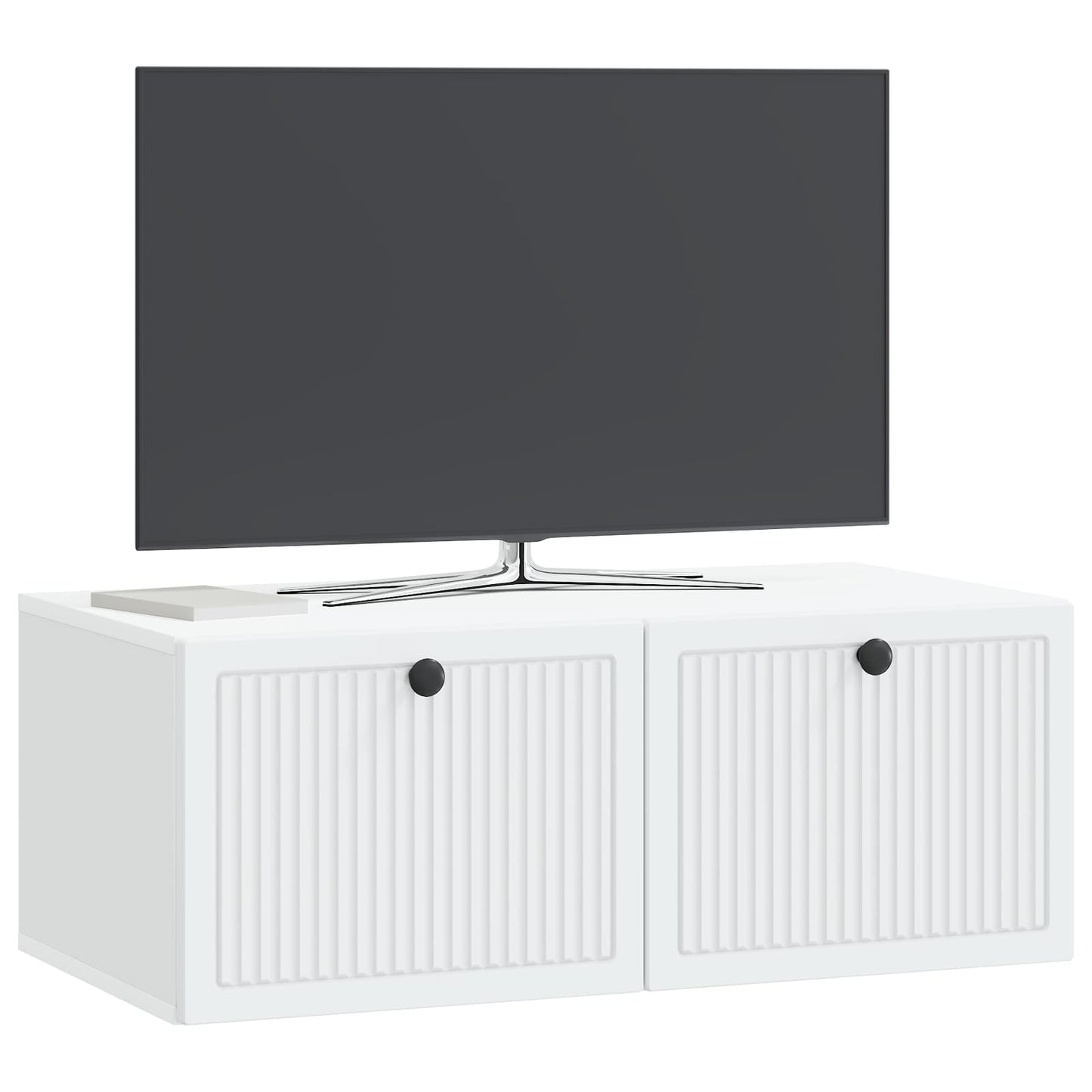 Wandmontierter TV-Schrank Weiß 78,5 x 41 x 30 cm Holzwerkstoff