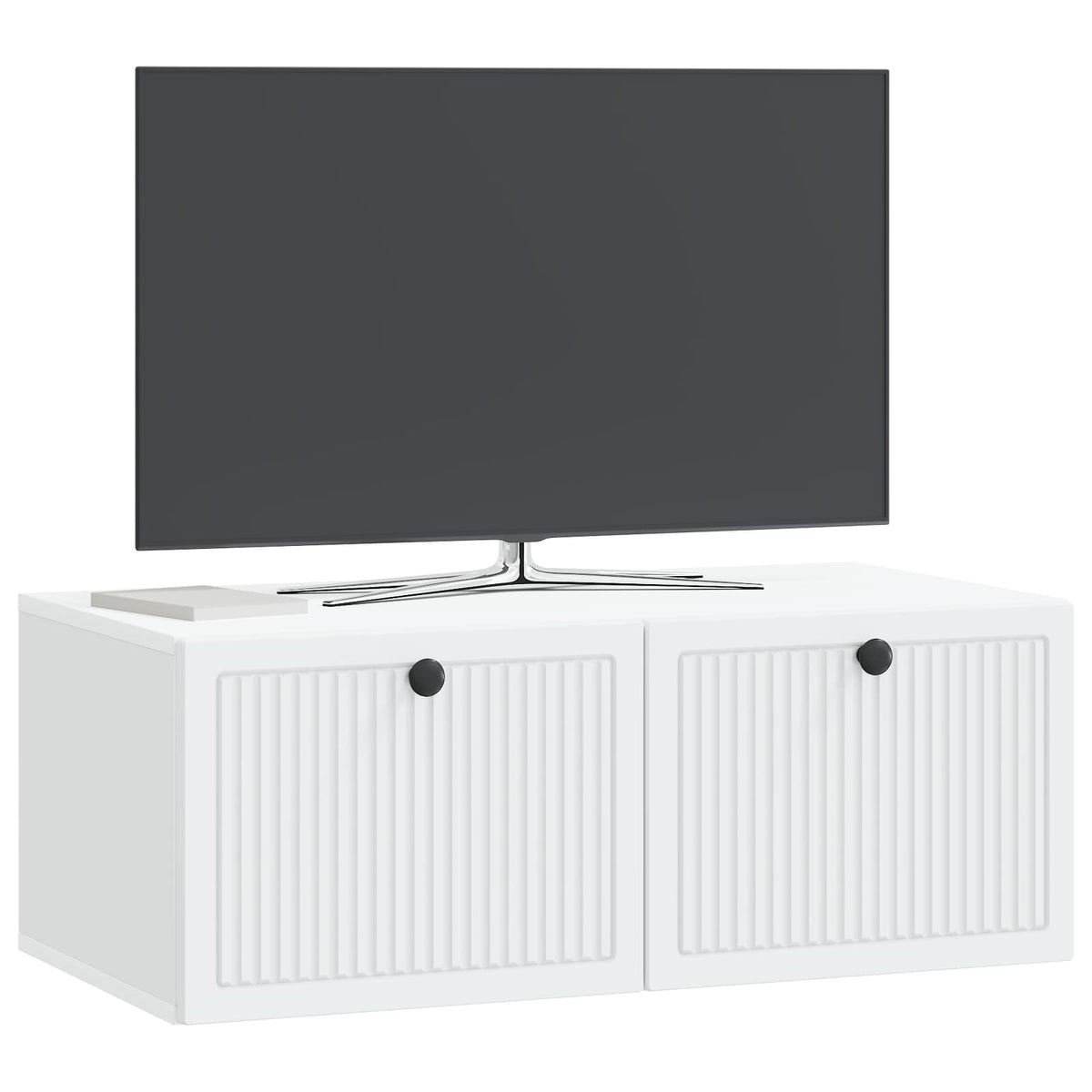 Wandmontierter TV-Schrank Weiß 78,5 x 41 x 30 cm Holzwerkstoff