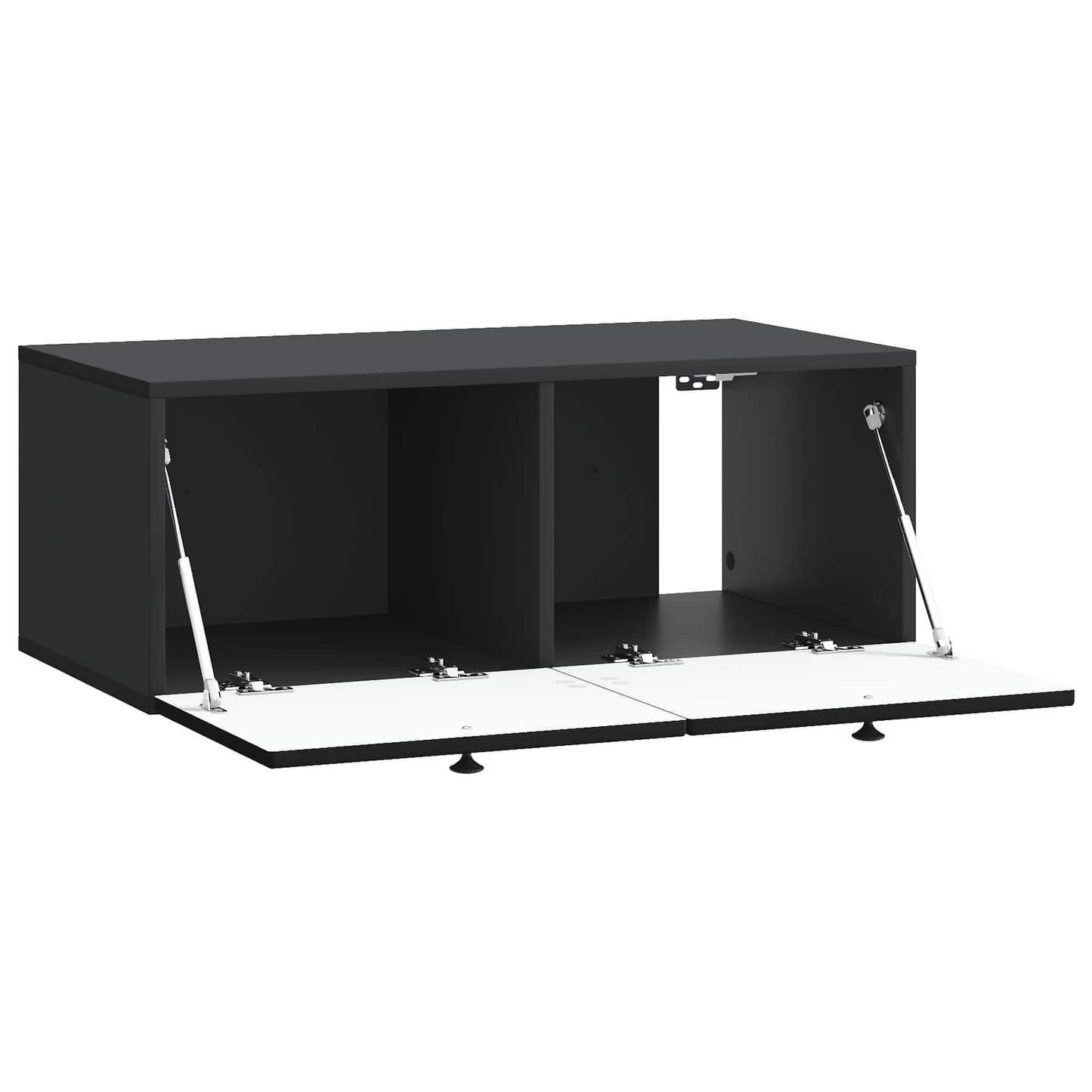 Wandmontierter TV-Schrank Schwarz 78,5 x 41 x 30 cm