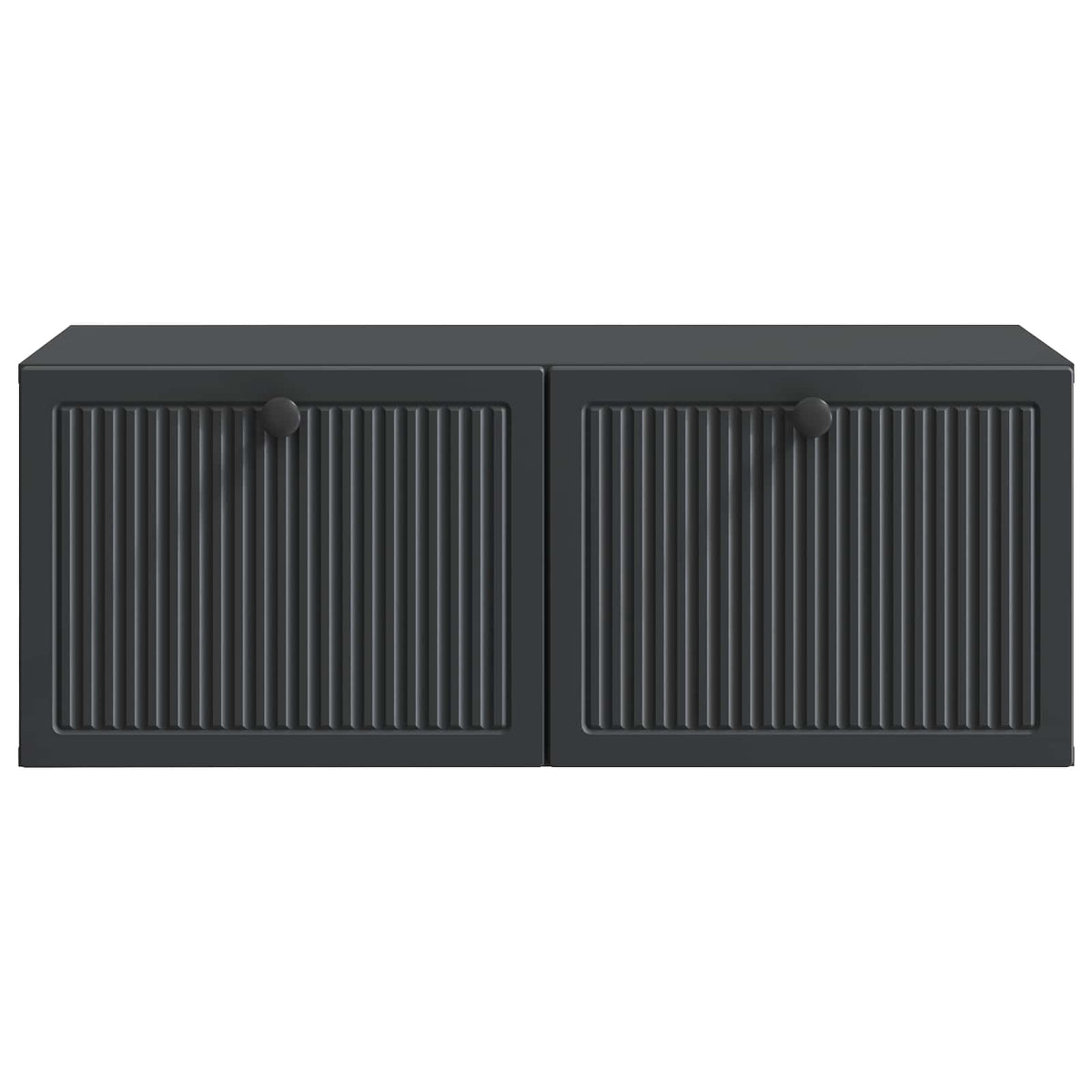 Wandmontierter TV-Schrank Schwarz 78,5 x 41 x 30 cm