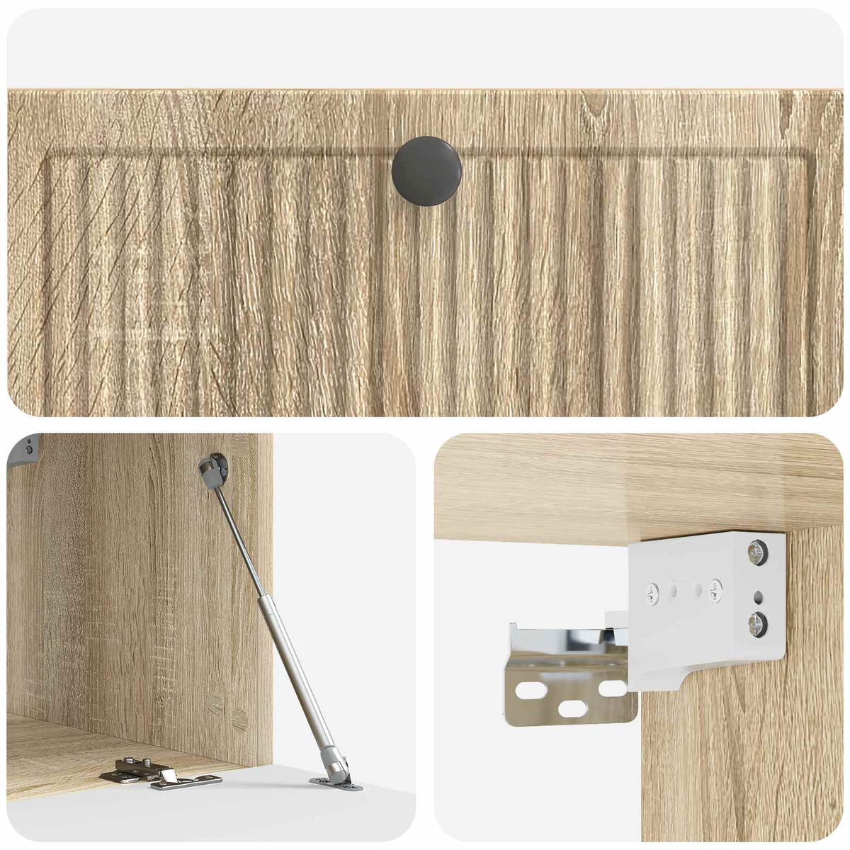 Wandmontierter TV-Schrank Sonoma-Eiche 78,5 x 41 x 30 cm
