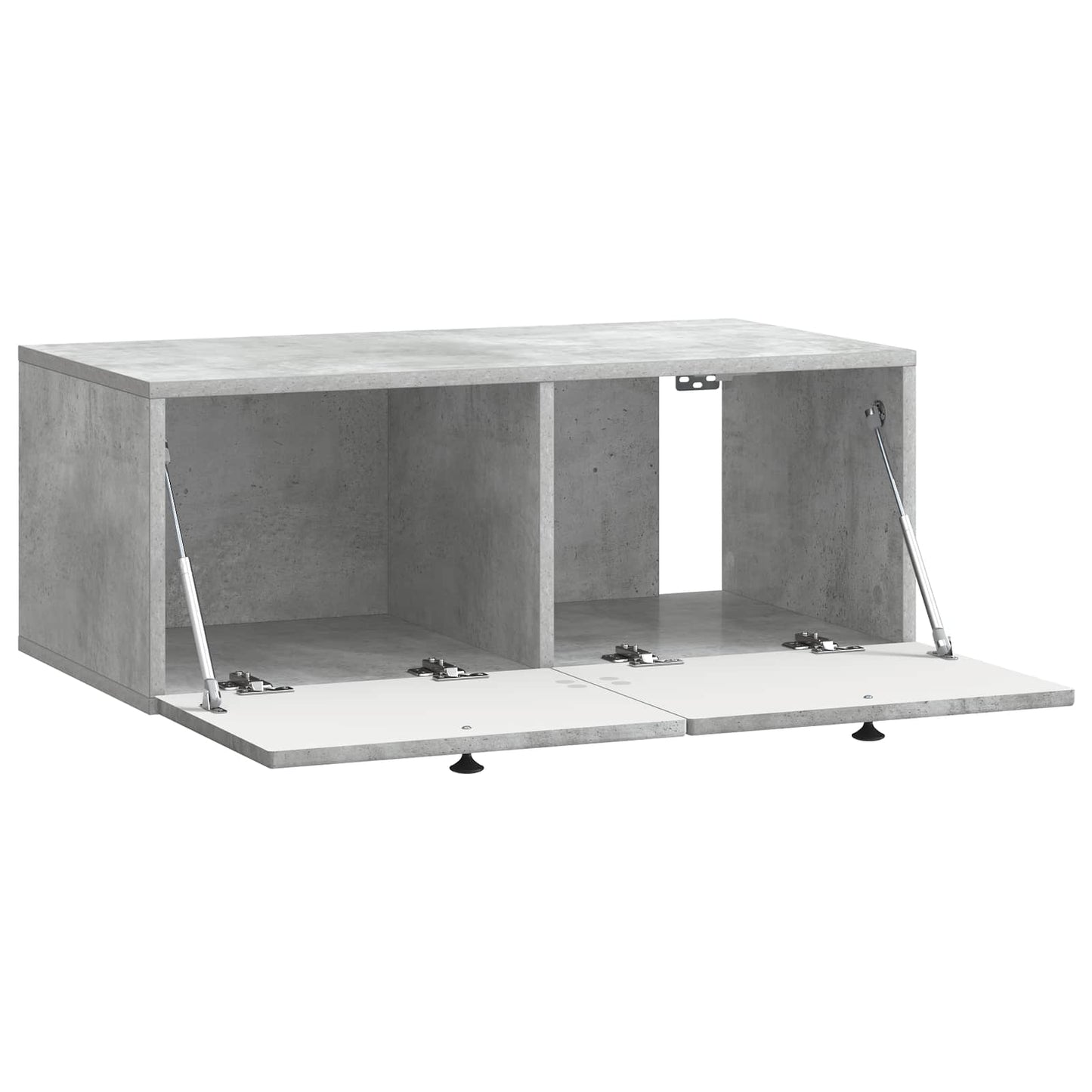 Wandmontierter TV-Schrank Betongrau 78,5 x 41 x 30 cm
