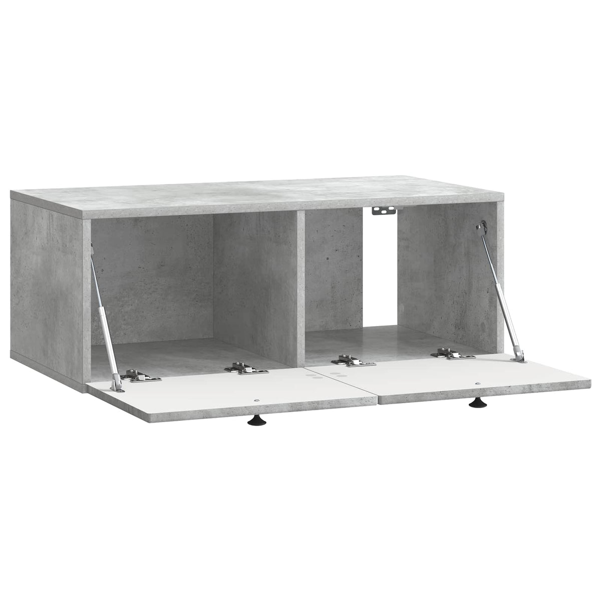 Wandmontierter TV-Schrank Betongrau 78,5 x 41 x 30 cm