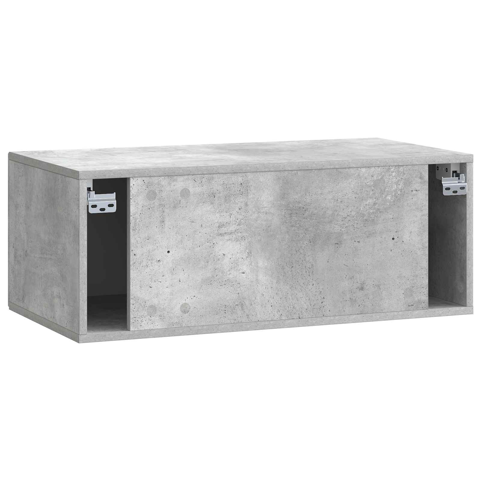 Wandmontierter TV-Schrank Betongrau 78,5 x 41 x 30 cm