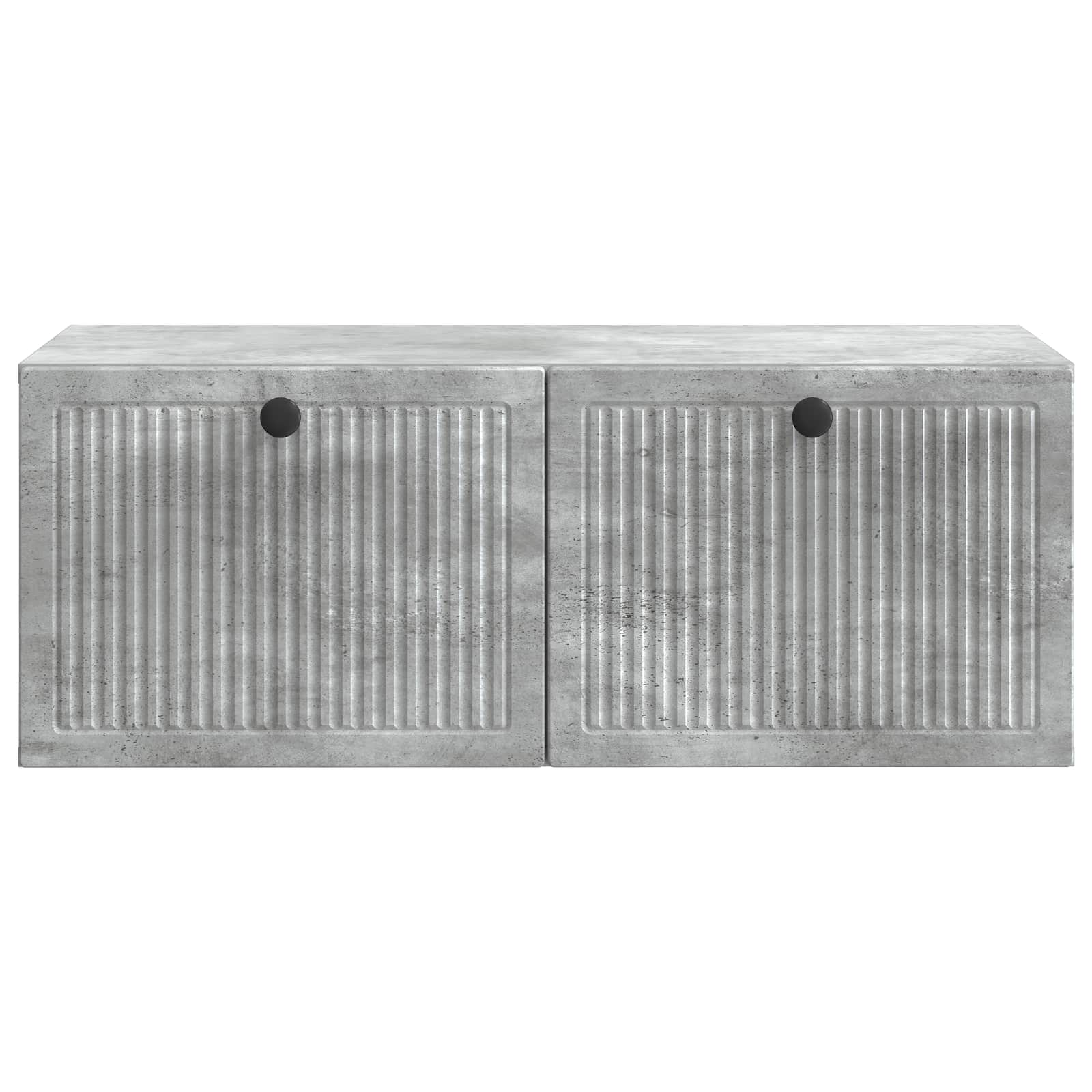 Wandmontierter TV-Schrank Betongrau 78,5 x 41 x 30 cm