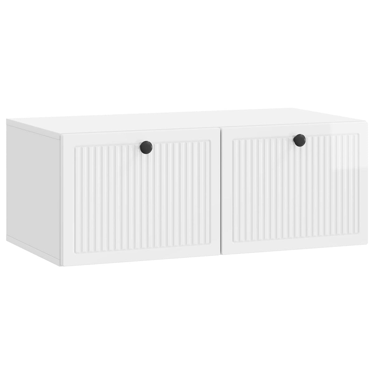 Wandmontierter TV-Schrank Hochglanz Weiß 78,5 x 41 x 30 cm