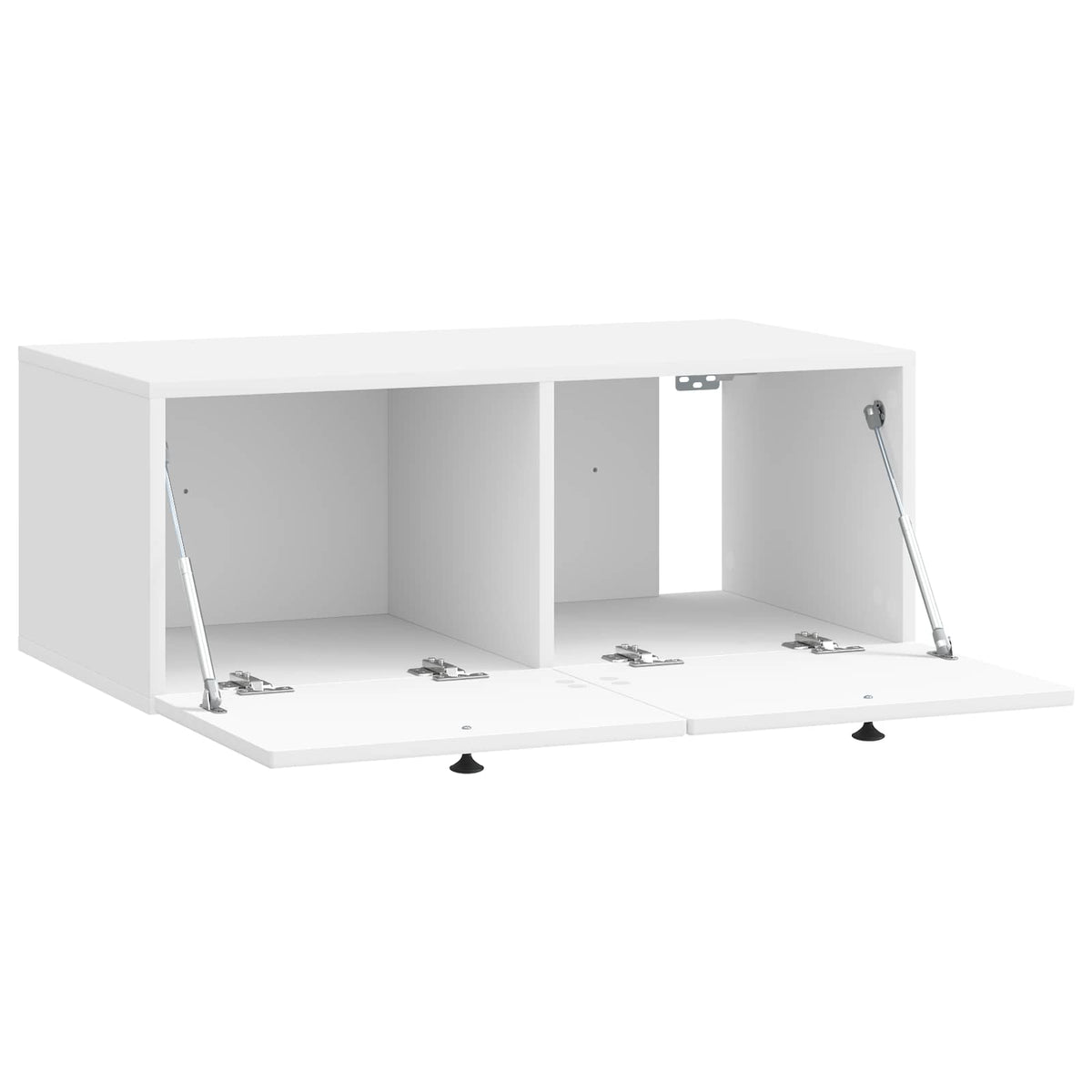 Wandmontierter TV-Schrank Hochglanz Weiß 78,5 x 41 x 30 cm