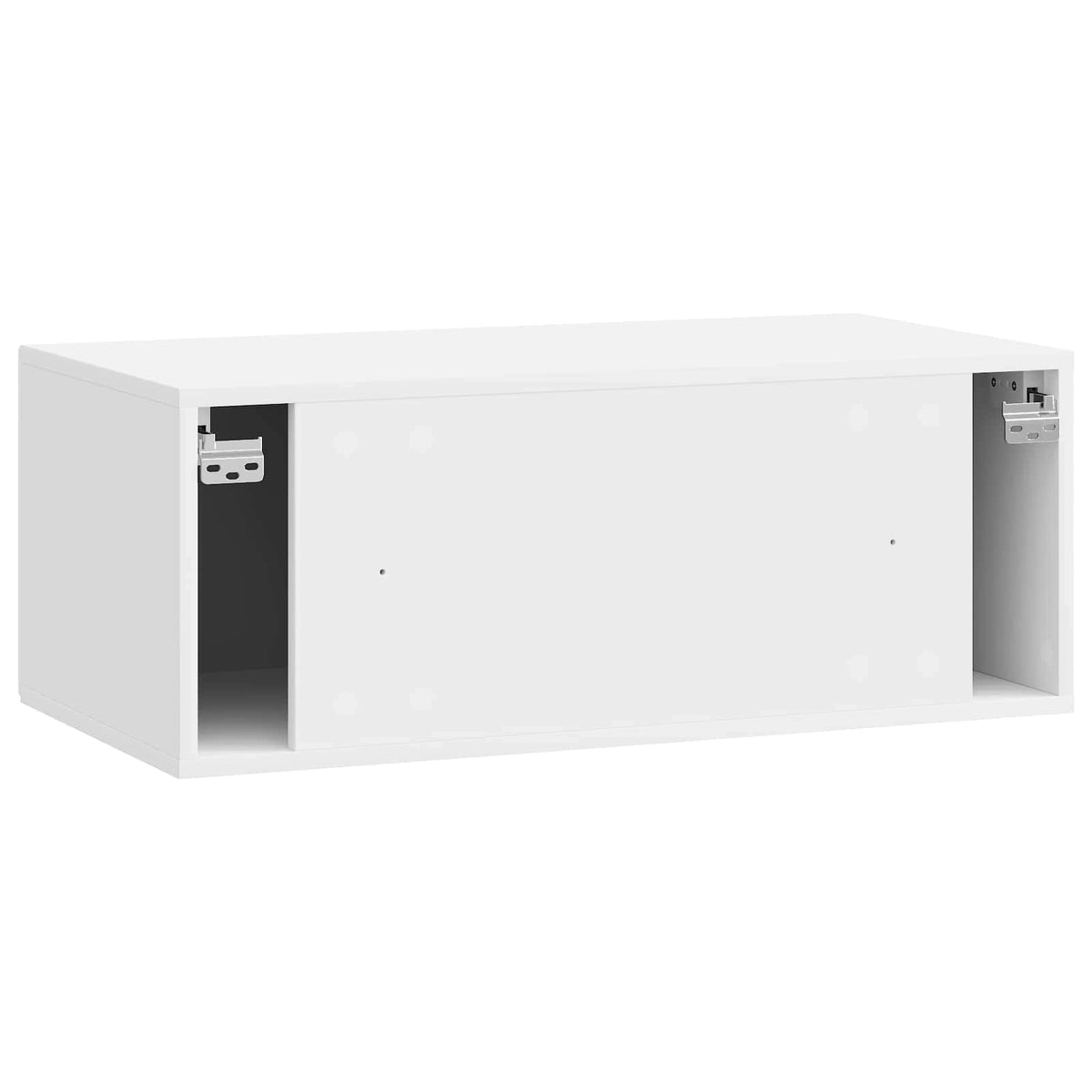 Wandmontierter TV-Schrank Hochglanz Weiß 78,5 x 41 x 30 cm