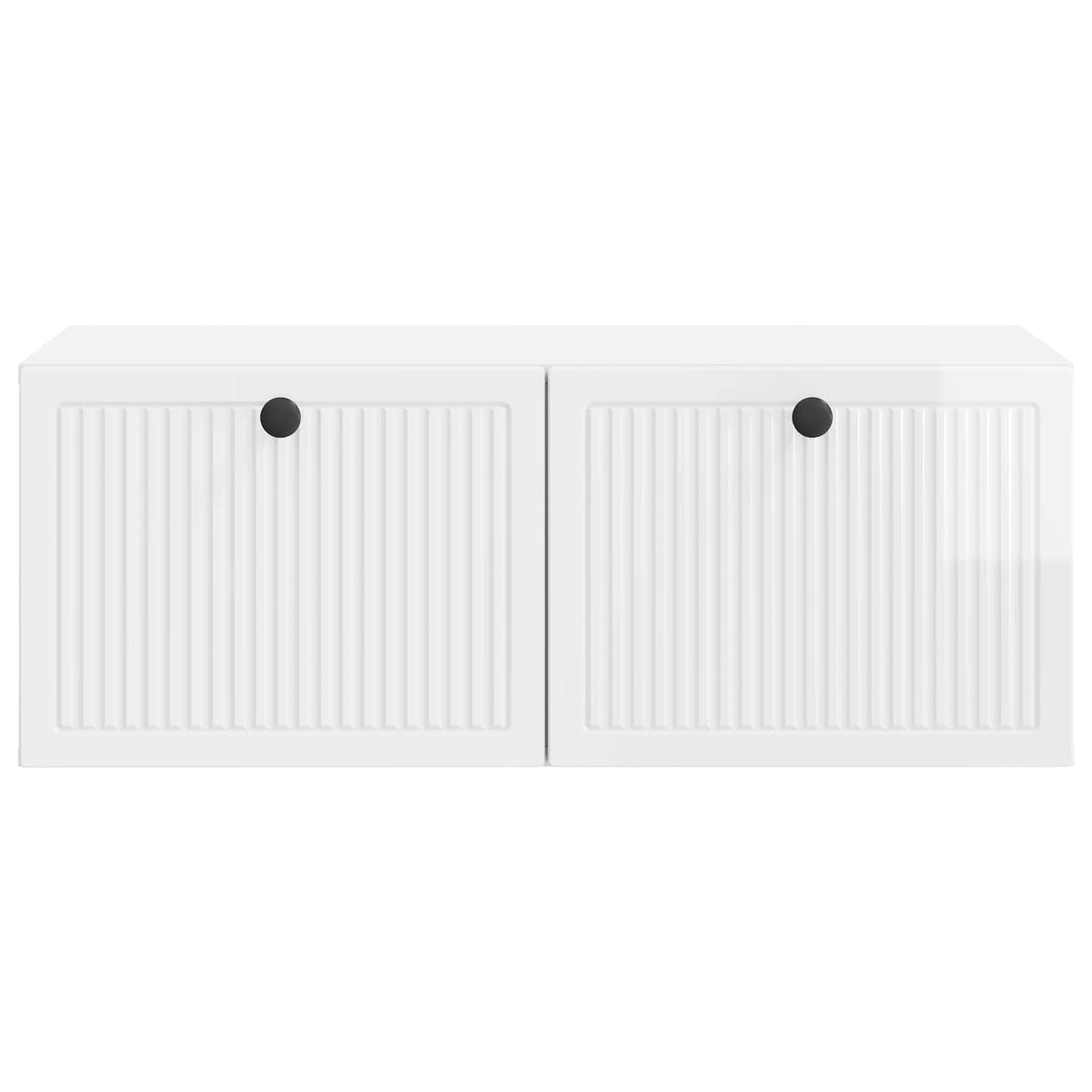 Wandmontierter TV-Schrank Hochglanz Weiß 78,5 x 41 x 30 cm