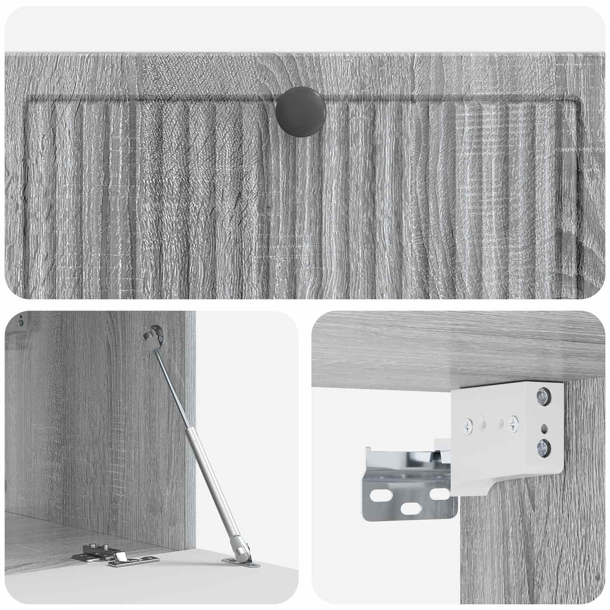 Wandmontierter TV-Schrank Graues Sonoma 78,5 x 41 x 30 cm