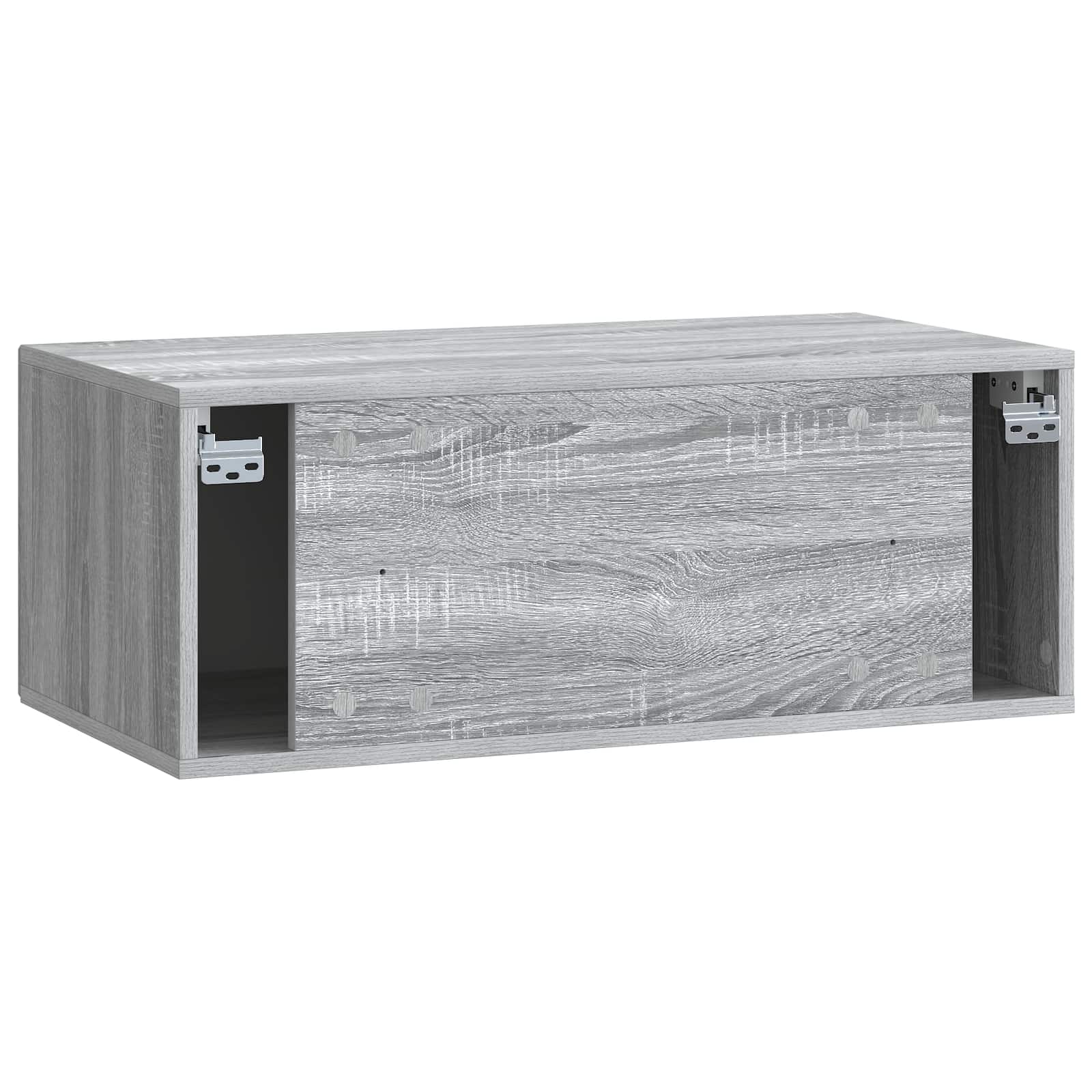 Wandmontierter TV-Schrank Graues Sonoma 78,5 x 41 x 30 cm