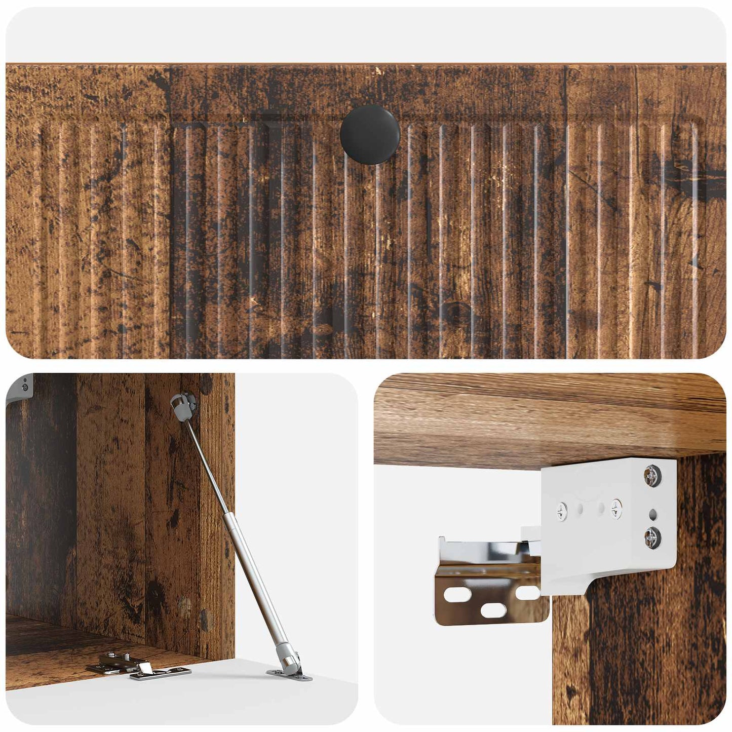Wandmontierter TV-Schrank Altholz 78,5 x 41 x 30 cm