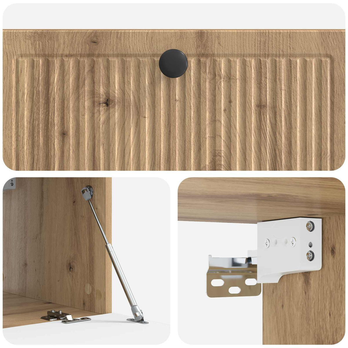 Wandmontierter TV-Schrank 78,5 x 41 x 30 cm Artisan-Eiche