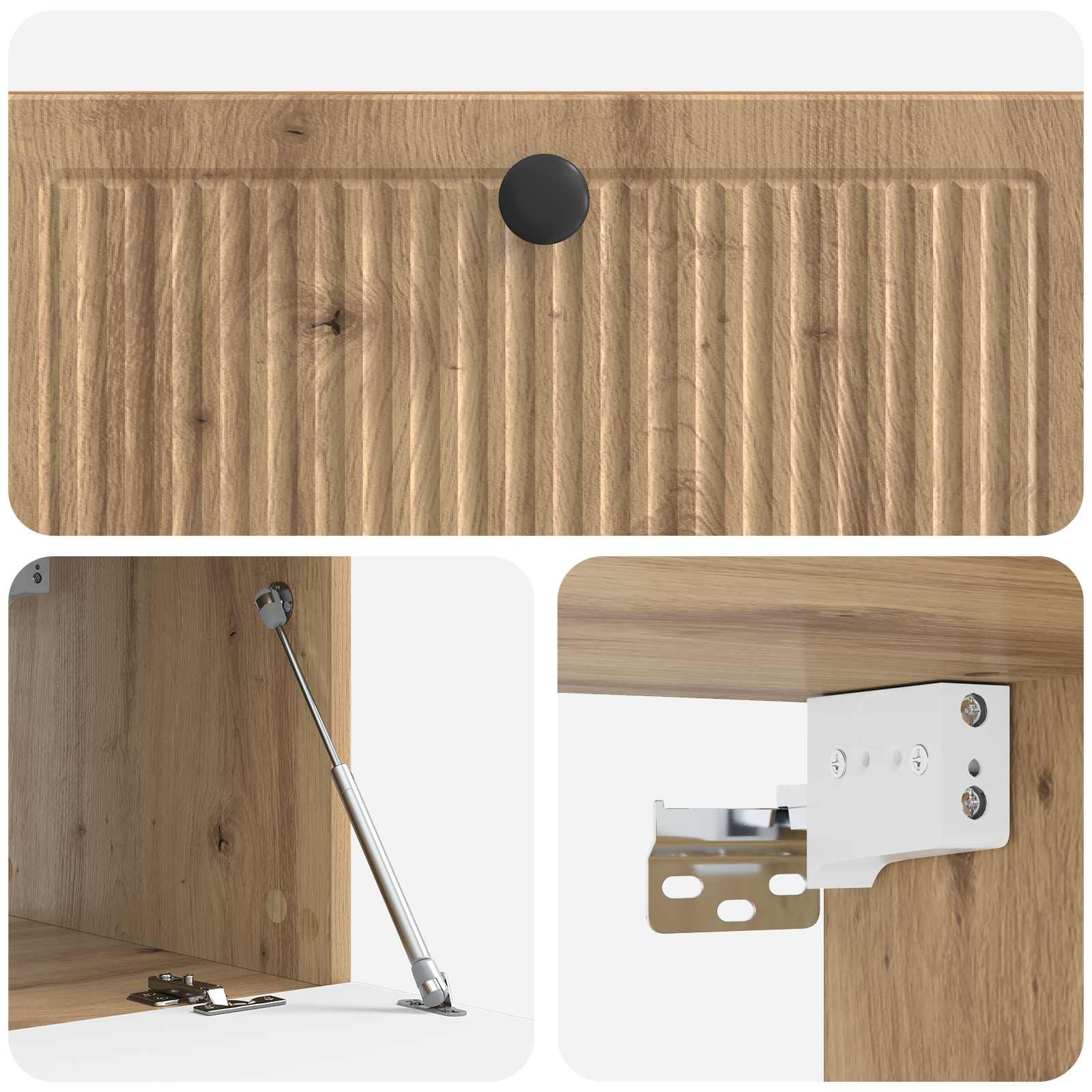 Wandmontierter TV-Schrank 78,5 x 41 x 30 cm Artisan-Eiche