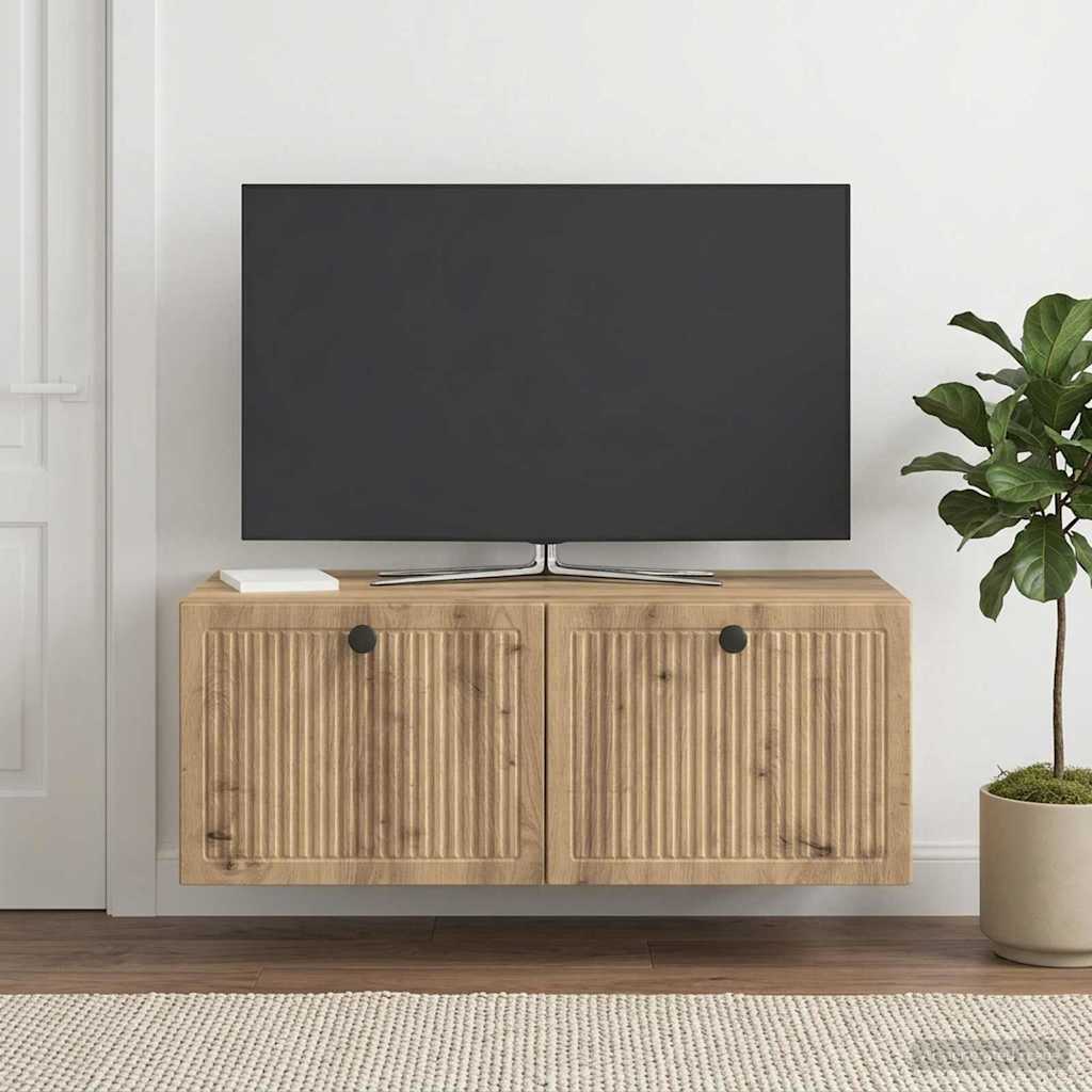 Wandmontierter TV-Schrank 78,5 x 41 x 30 cm Artisan-Eiche