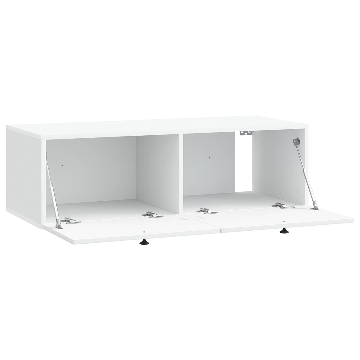Wandmontierter TV-Schrank Weiß 98 x 41 x 30 cm Holzwerkstoff