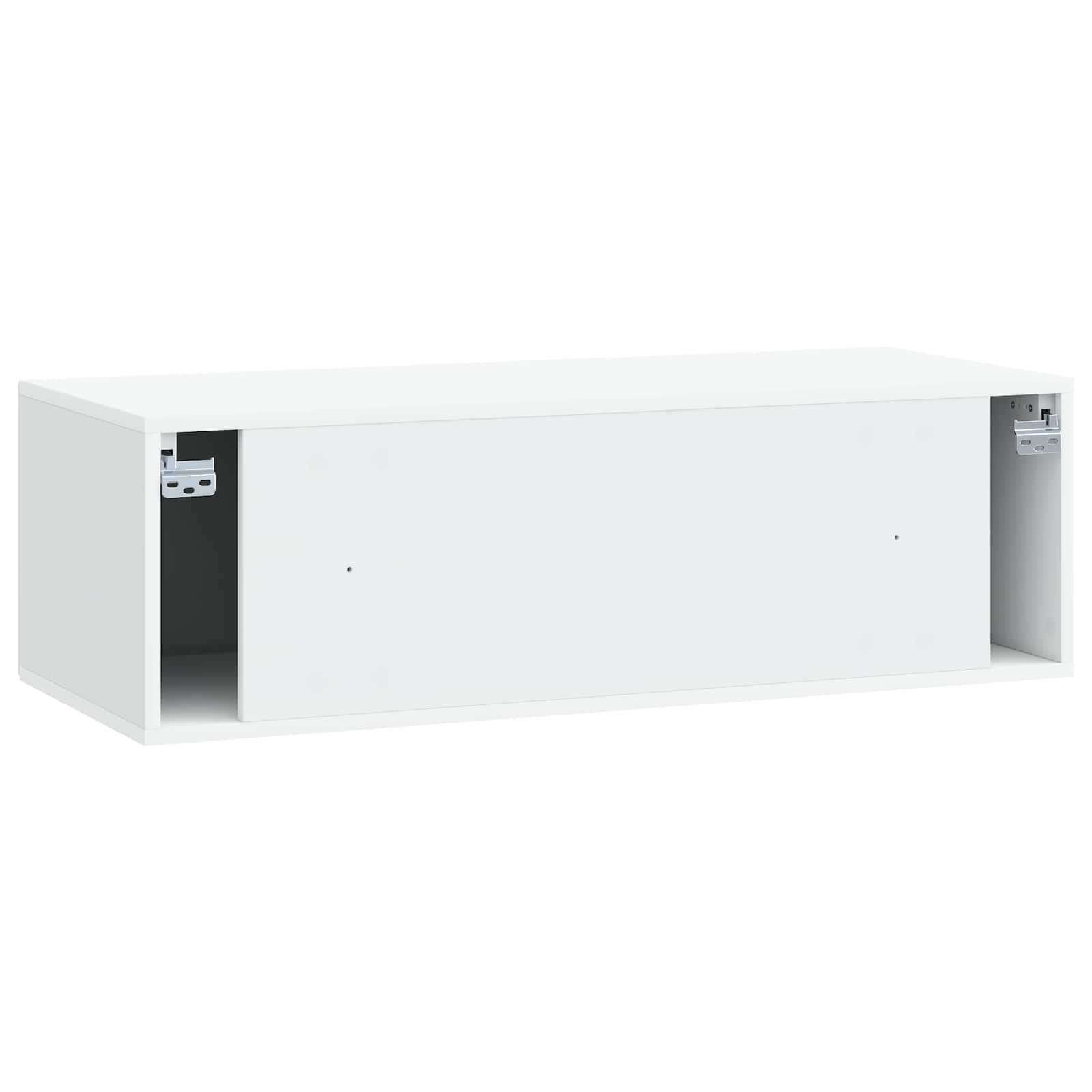 Wandmontierter TV-Schrank Weiß 98 x 41 x 30 cm Holzwerkstoff