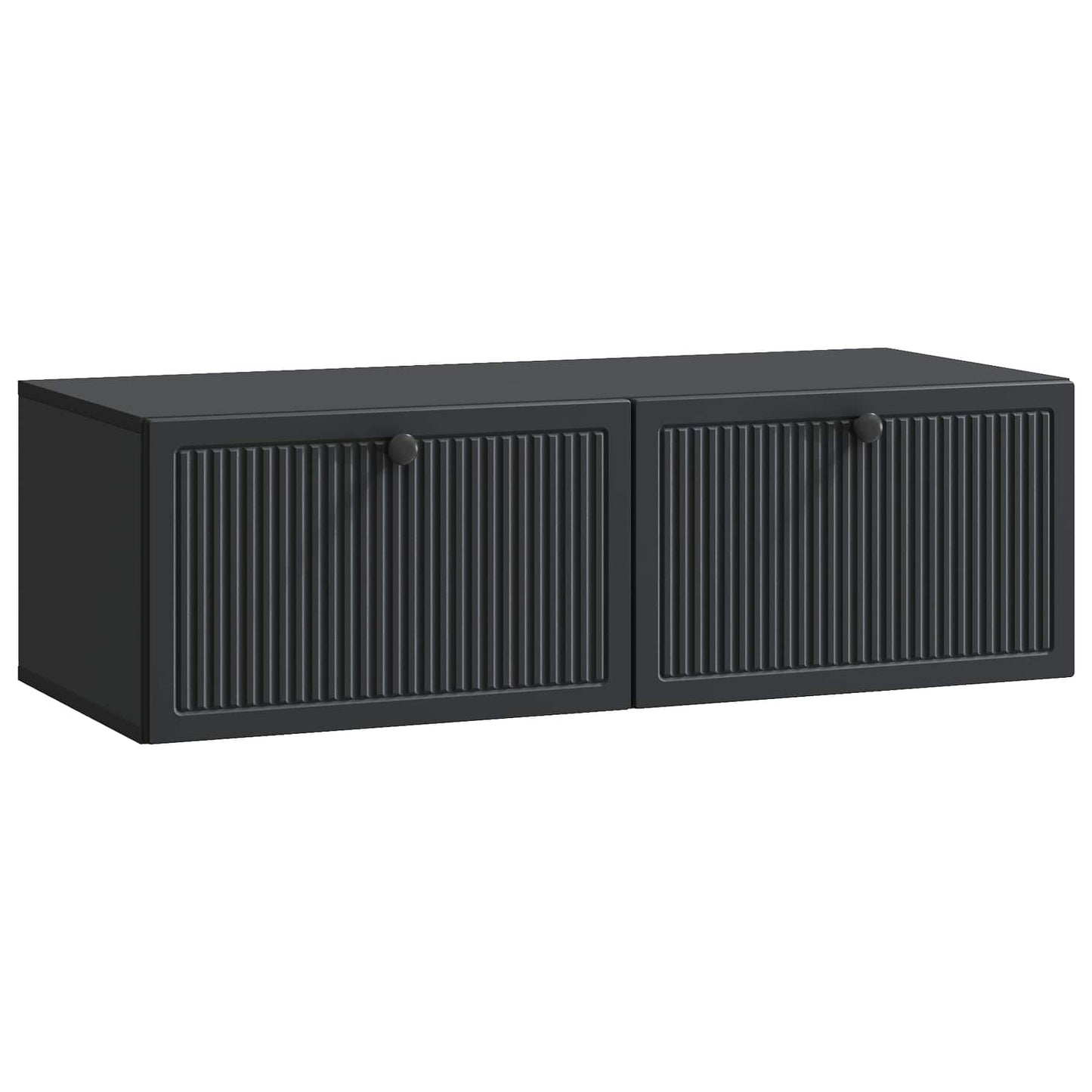 Wandmontierter TV-Schrank Schwarz 98 x 41 x 30 cm Holzwerkstoff