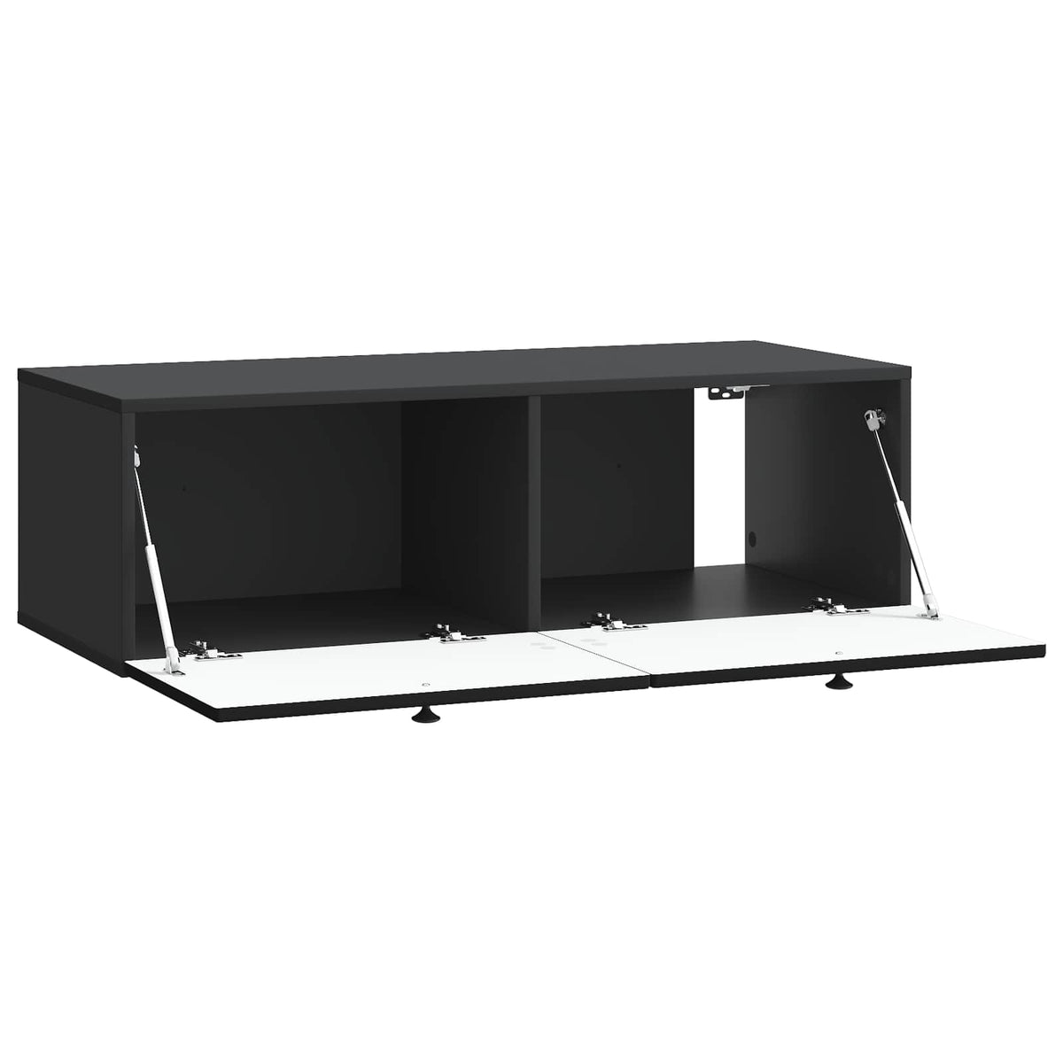 Wandmontierter TV-Schrank Schwarz 98 x 41 x 30 cm Holzwerkstoff