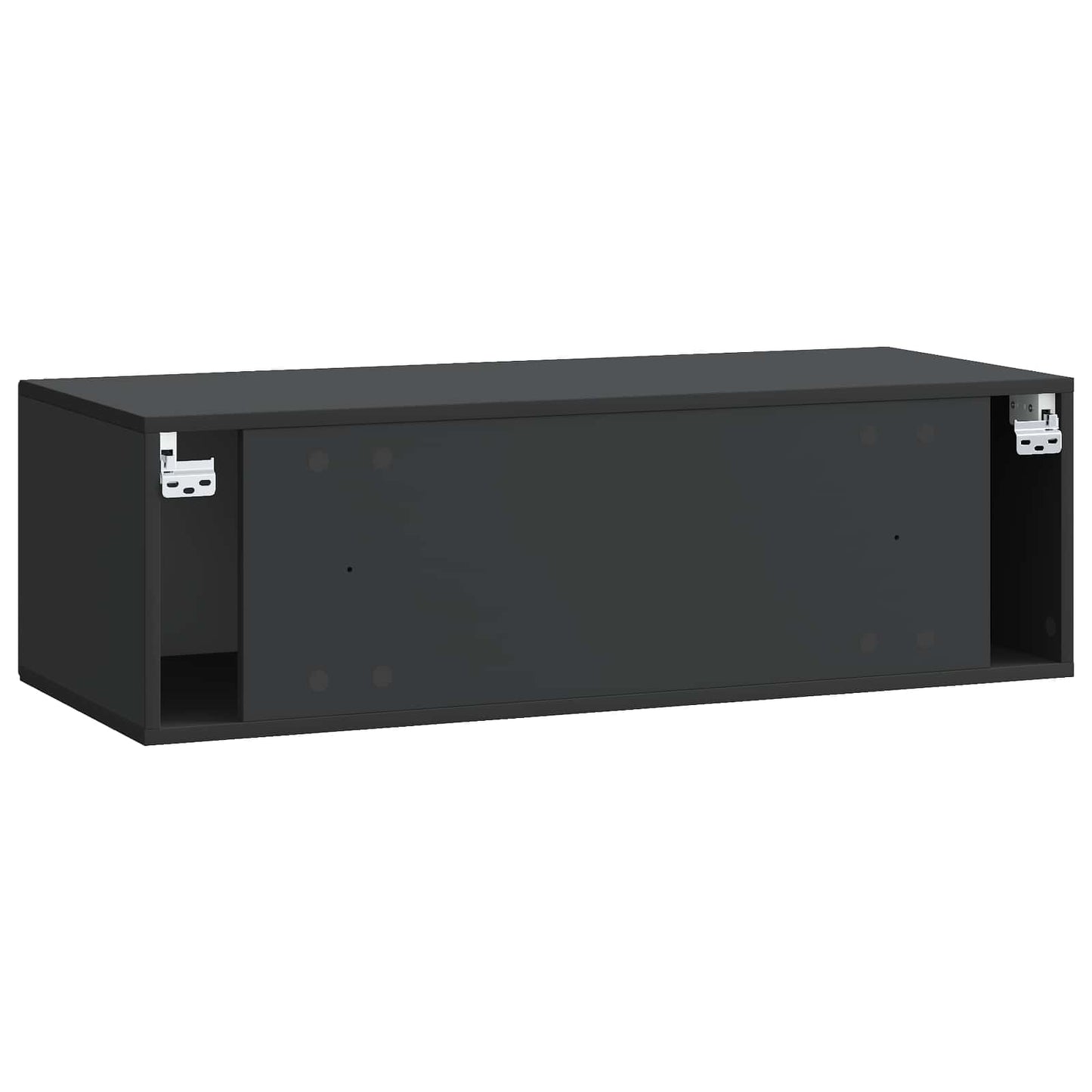 Wandmontierter TV-Schrank Schwarz 98 x 41 x 30 cm Holzwerkstoff