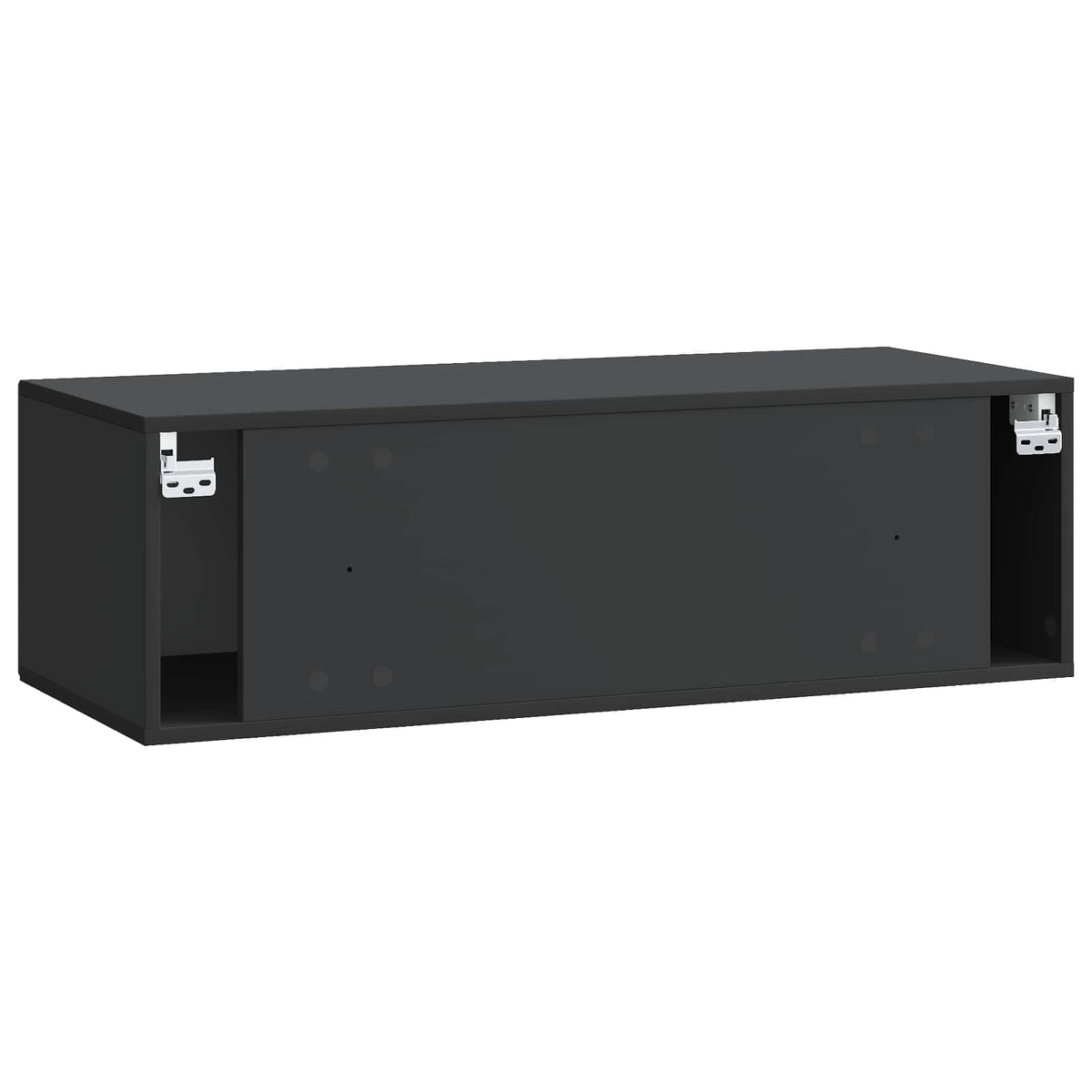Wandmontierter TV-Schrank Schwarz 98 x 41 x 30 cm Holzwerkstoff