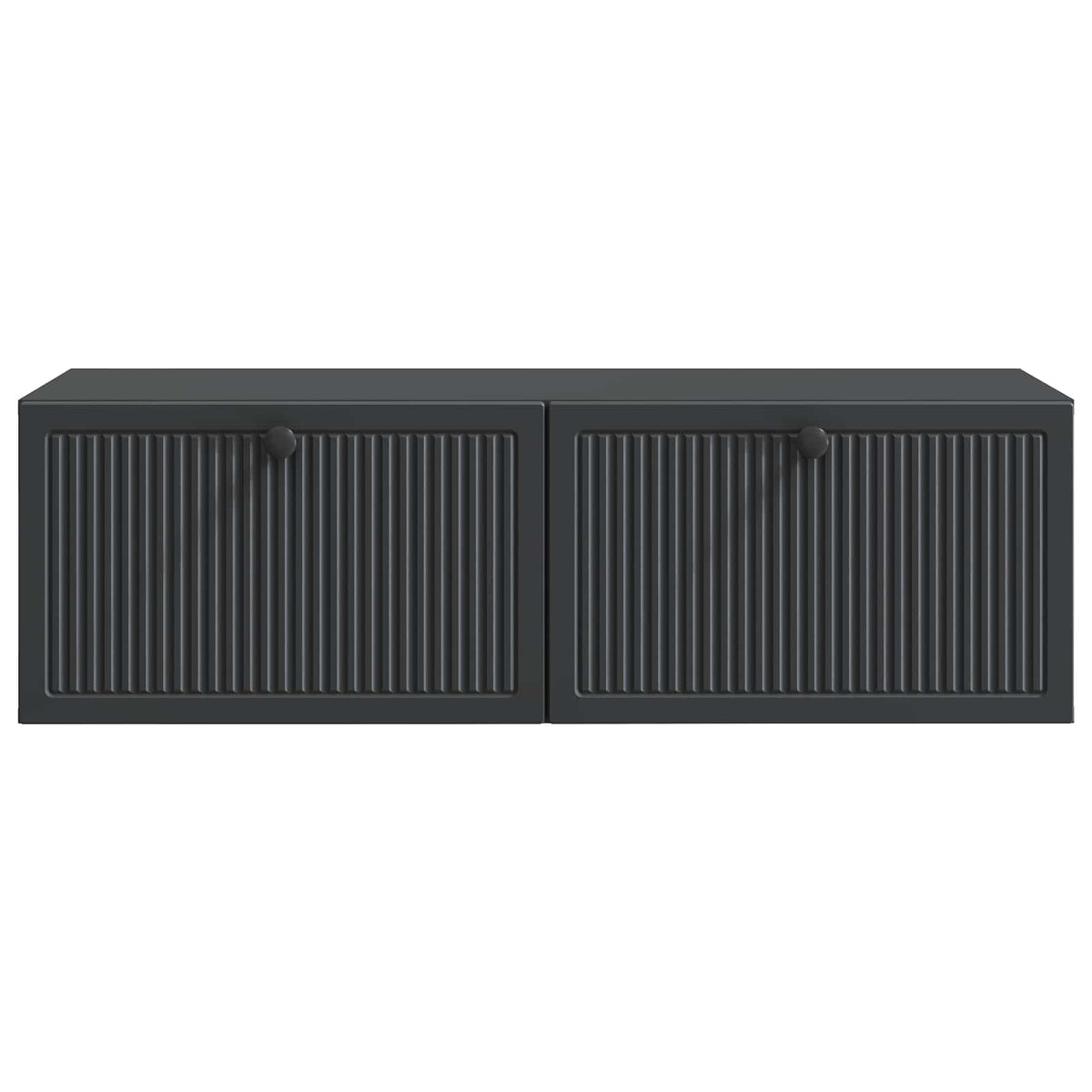 Wandmontierter TV-Schrank Schwarz 98 x 41 x 30 cm Holzwerkstoff