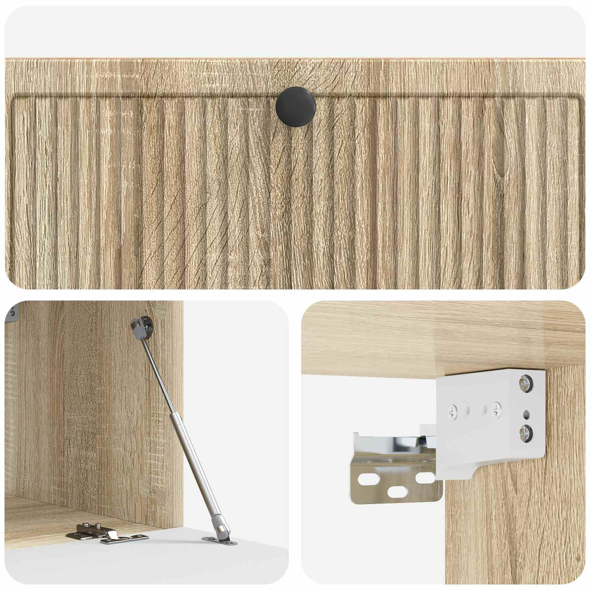 Wandmontierter TV-Schrank Sonoma-Eiche 98 x 41 x 30 cm