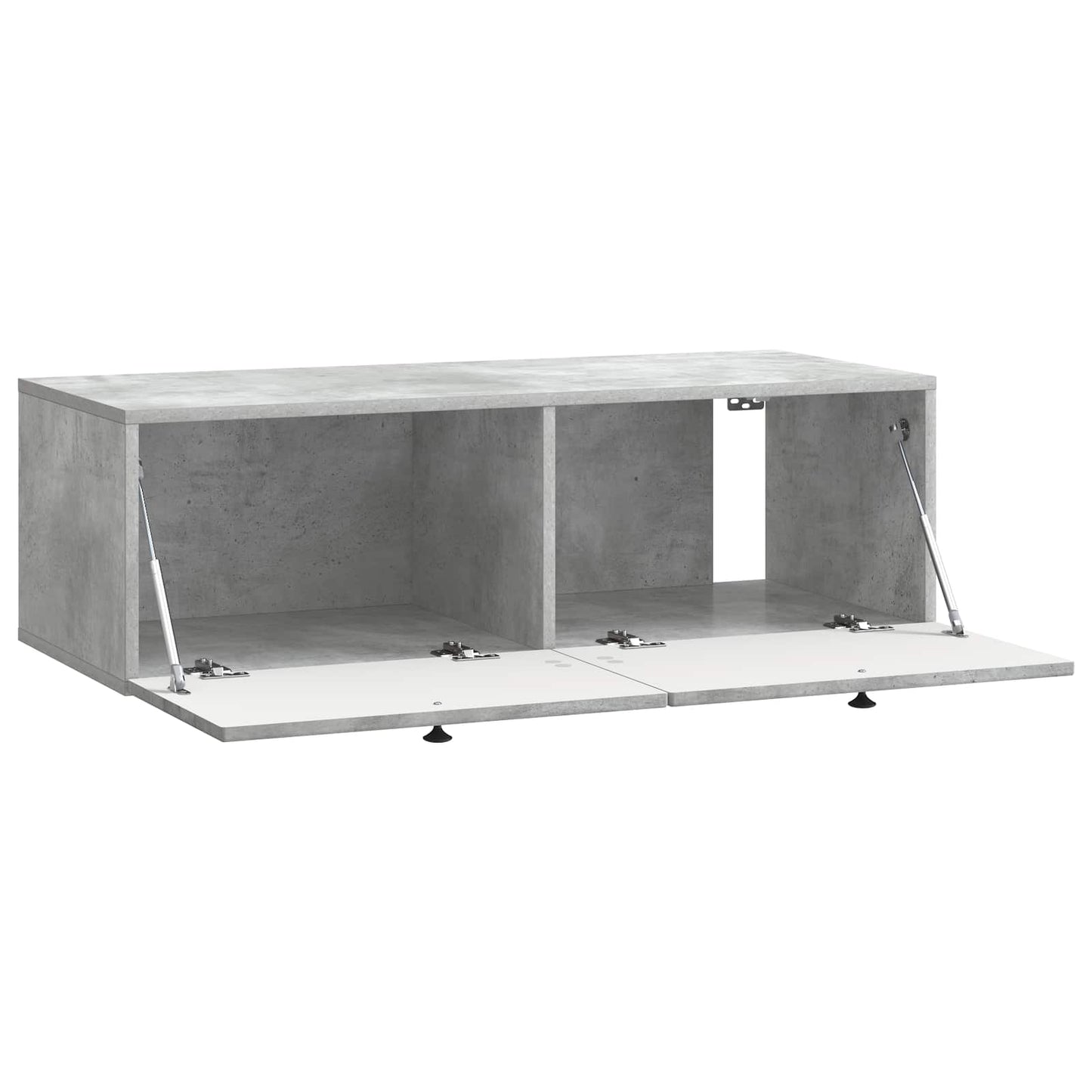Wandmontierter TV-Schrank Betongrau 98 x 41 x 30 cm
