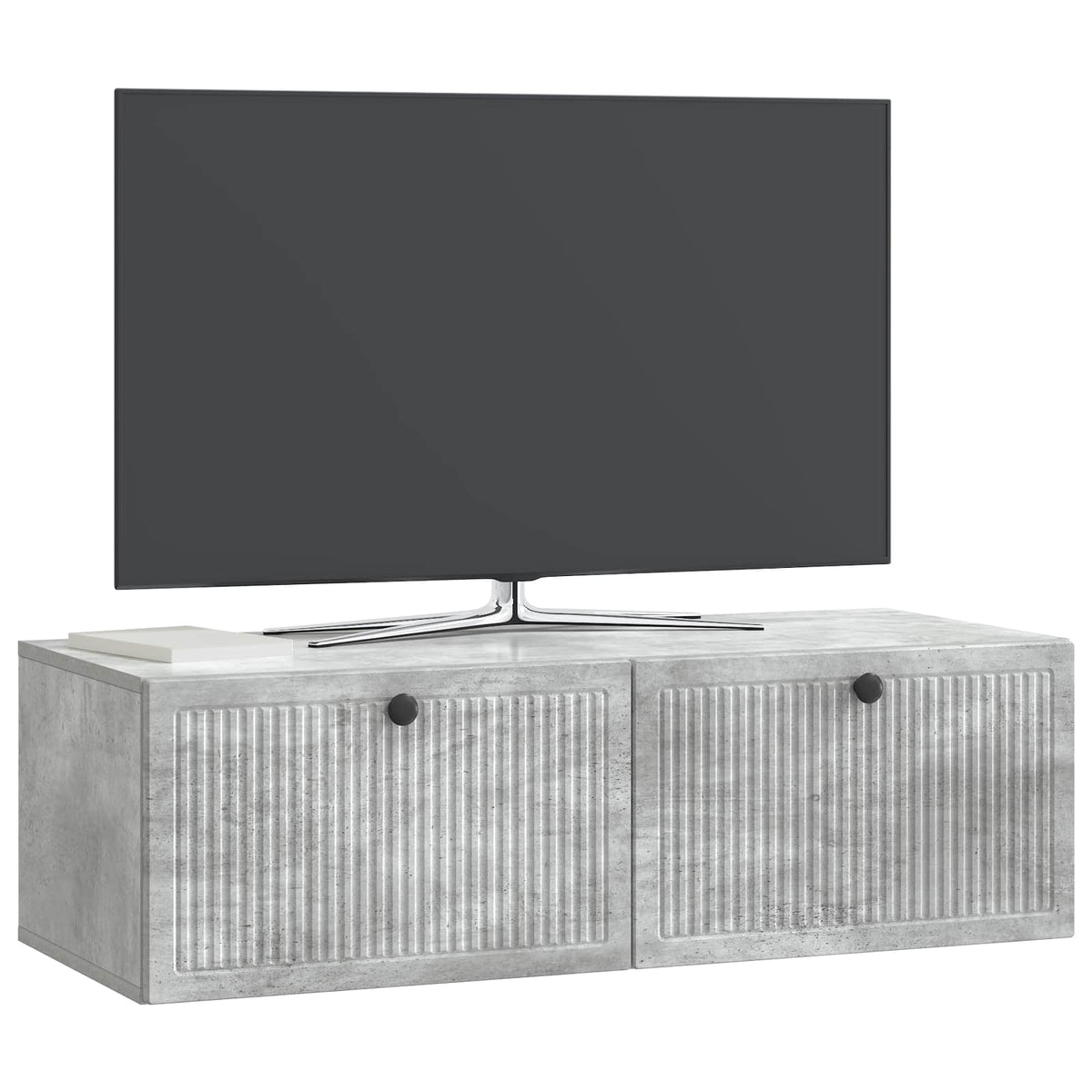 Wandmontierter TV-Schrank Betongrau 98 x 41 x 30 cm