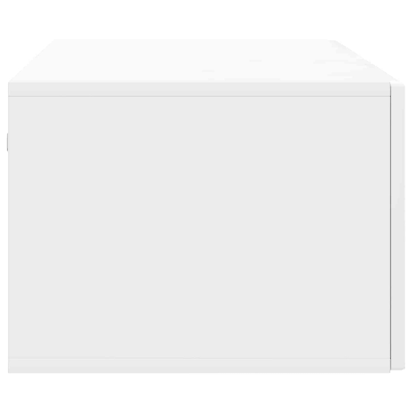 Wandmontierter TV-Schrank Hochglanz Weiß 98 x 41 x 30 cm