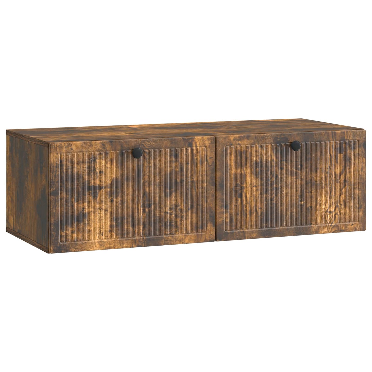 Wandmontierter TV-Schrank Geräucherte Eiche 98 x 41 x 30 cm