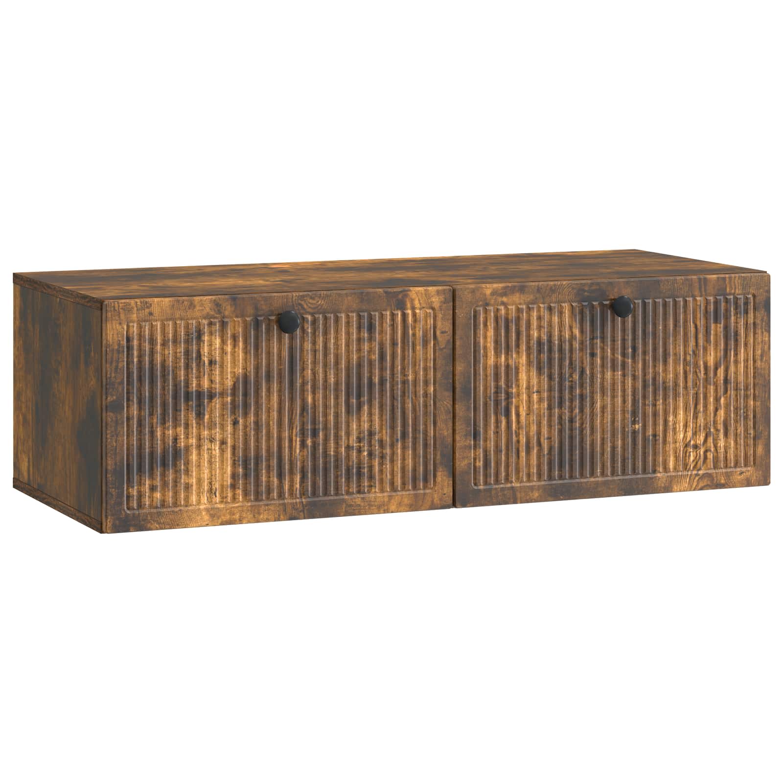 Wandmontierter TV-Schrank Geräucherte Eiche 98 x 41 x 30 cm