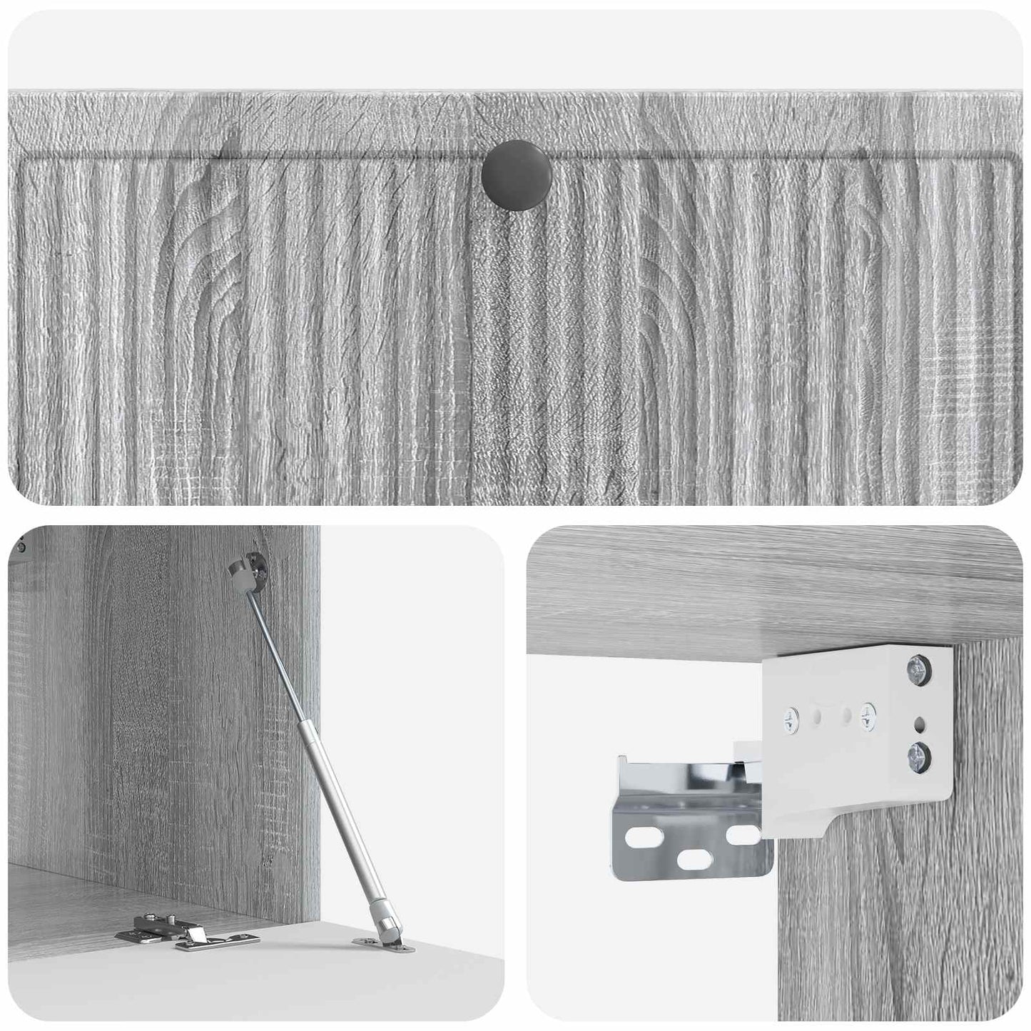 Wandmontierter TV-Schrank Graues Sonoma 98 x 41 x 30 cm